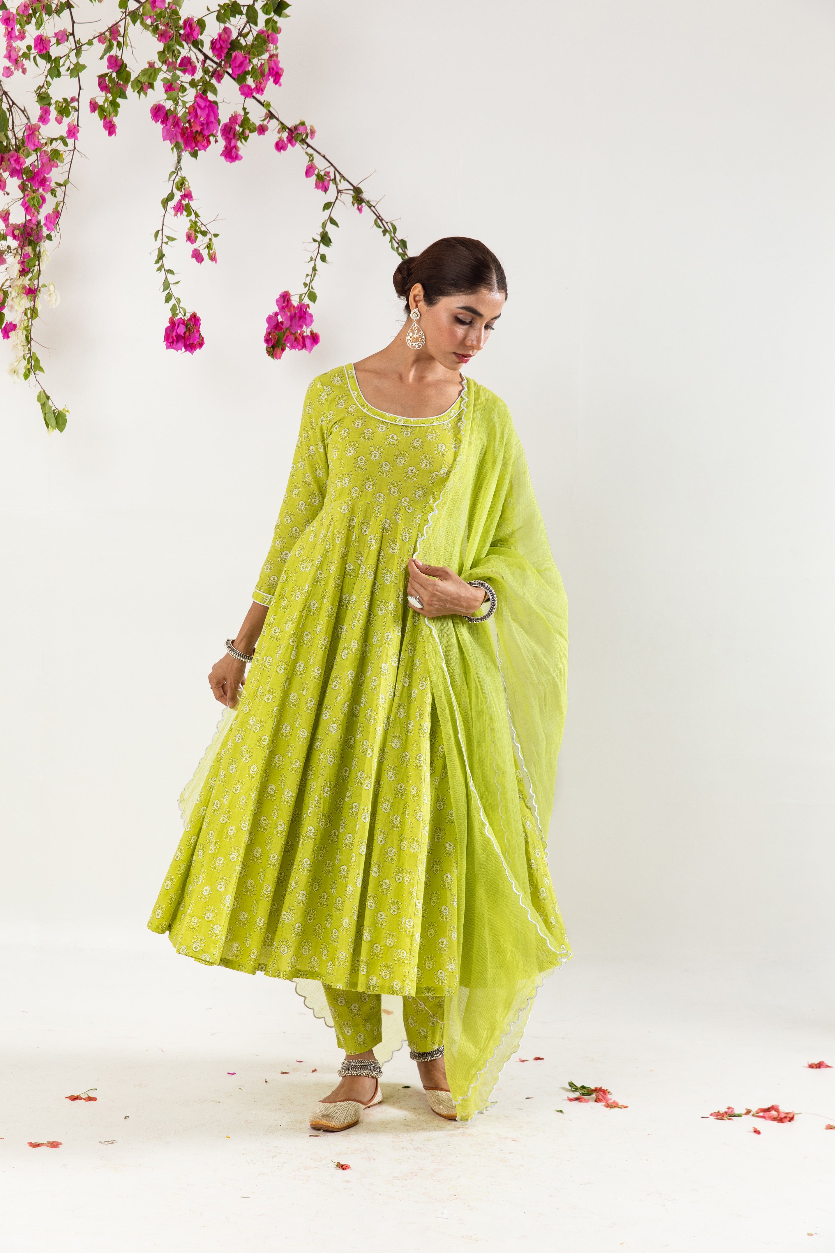 Mint Green Anarkali Set