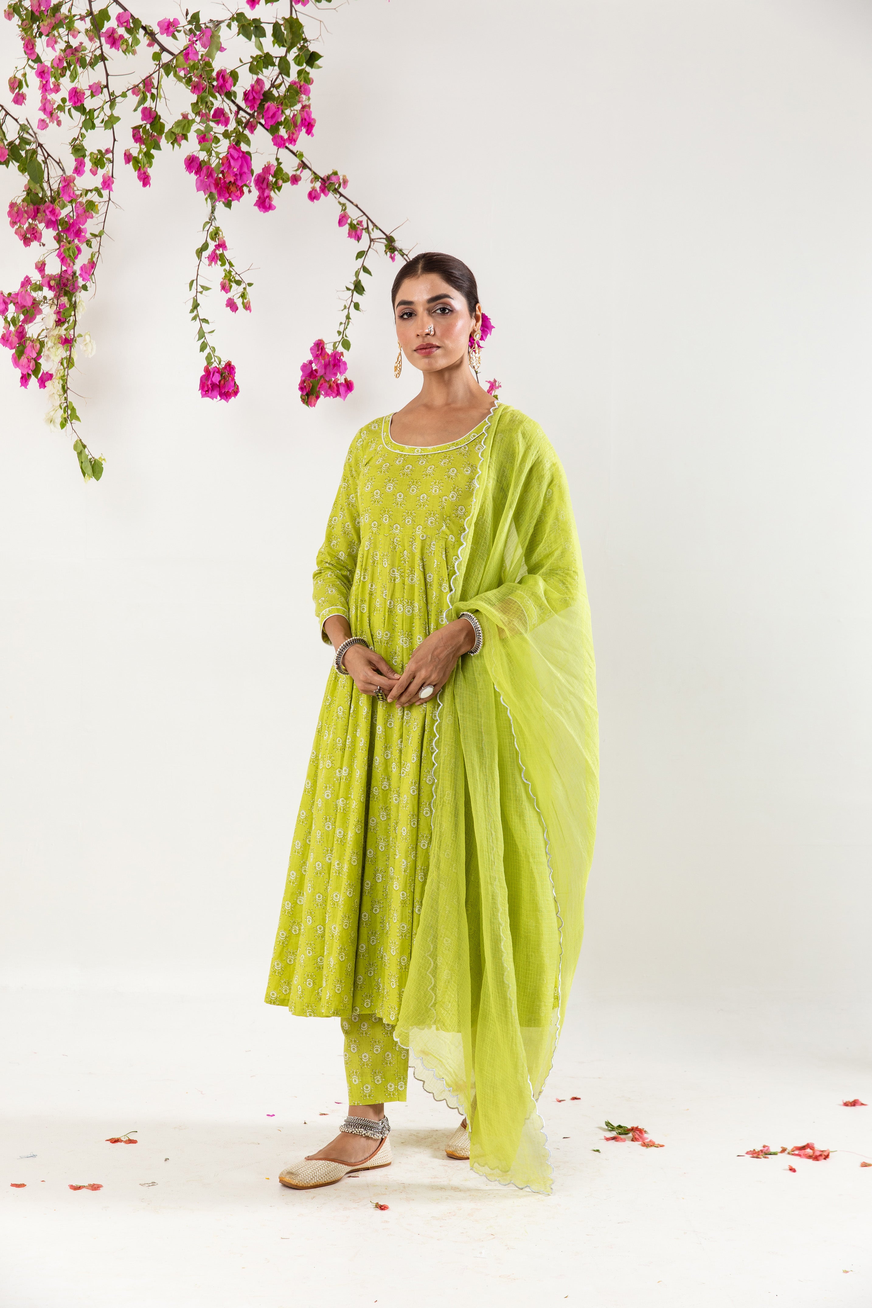 Mint Green Anarkali Set