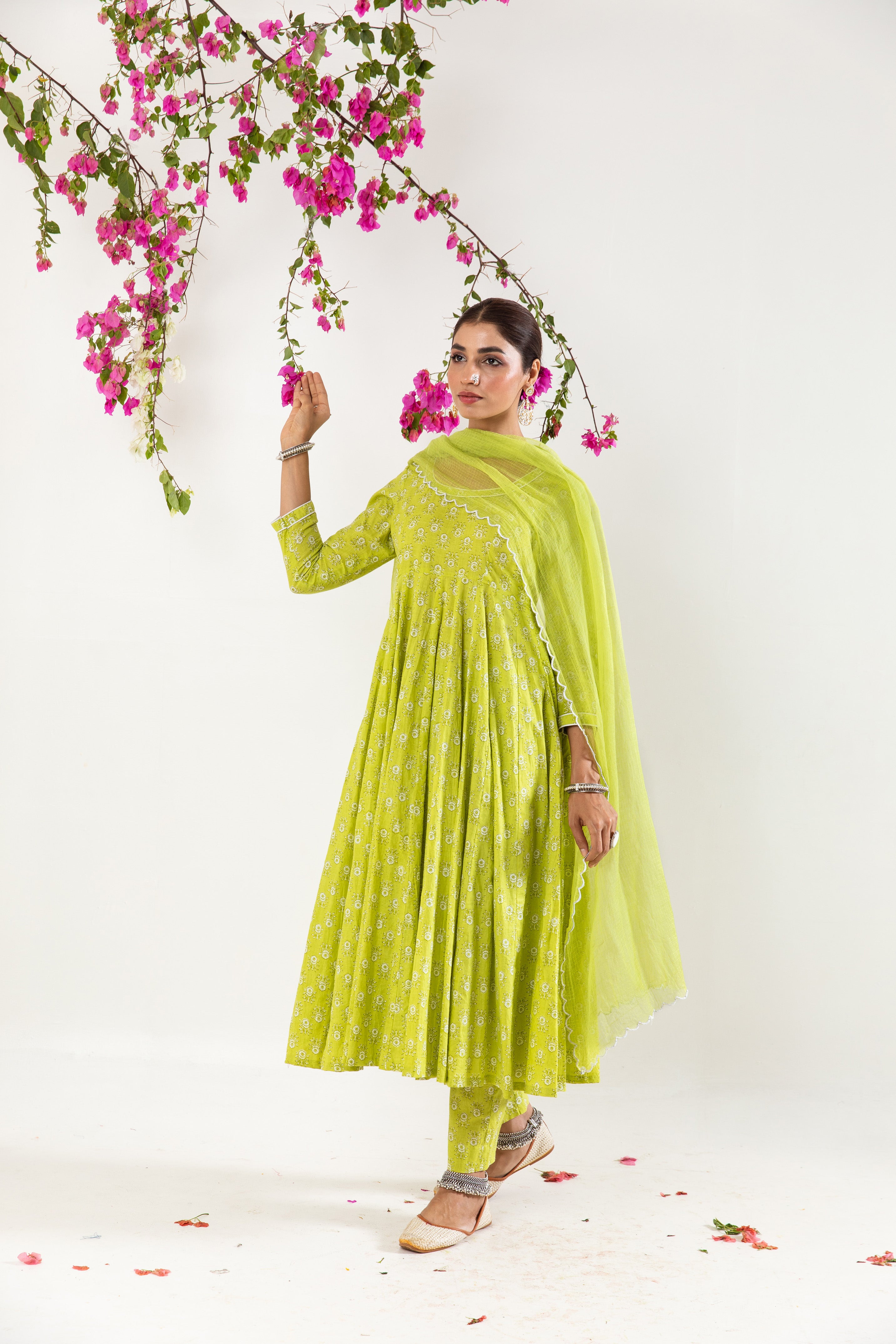 Mint Green Anarkali Set