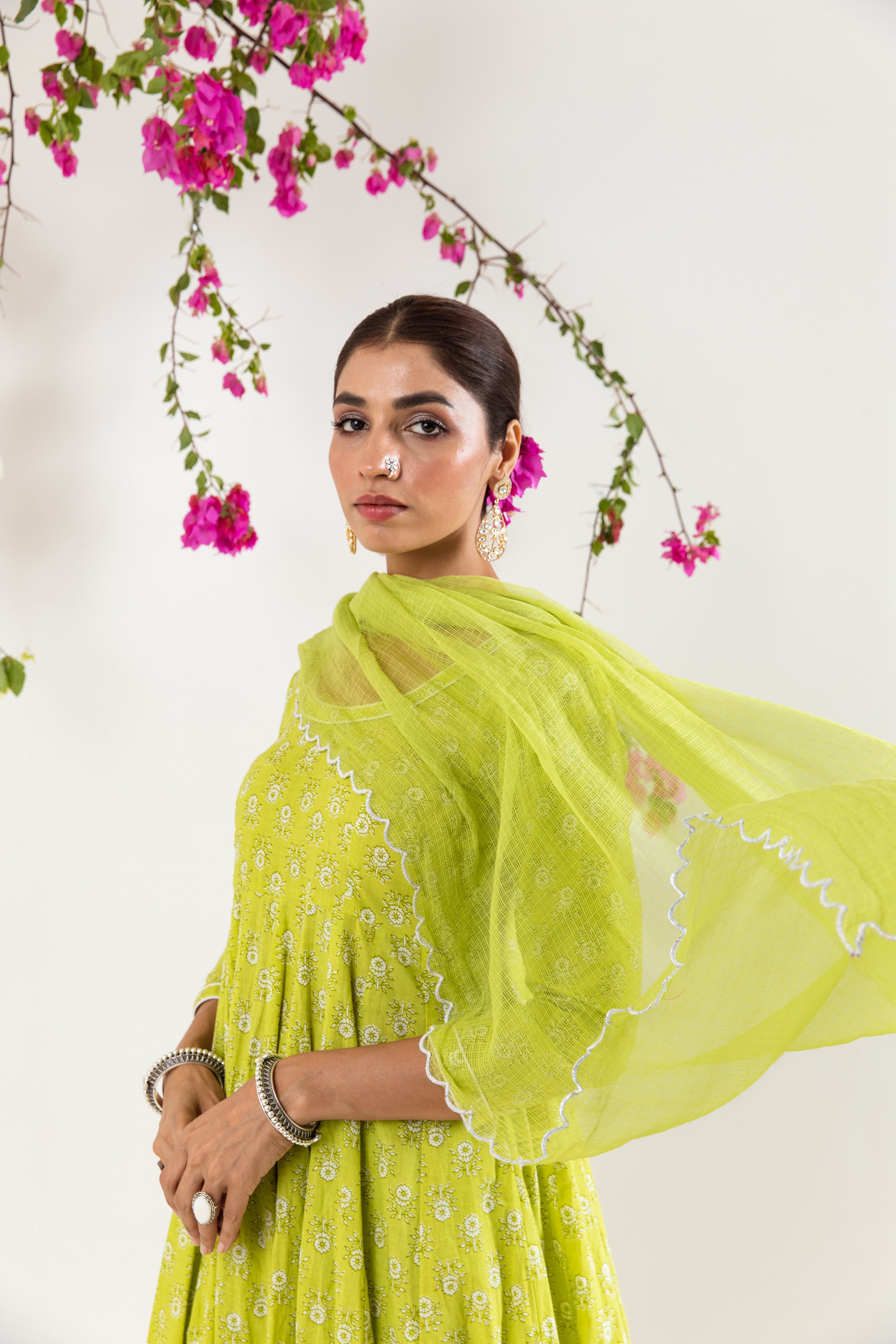 Mint Green Anarkali Set