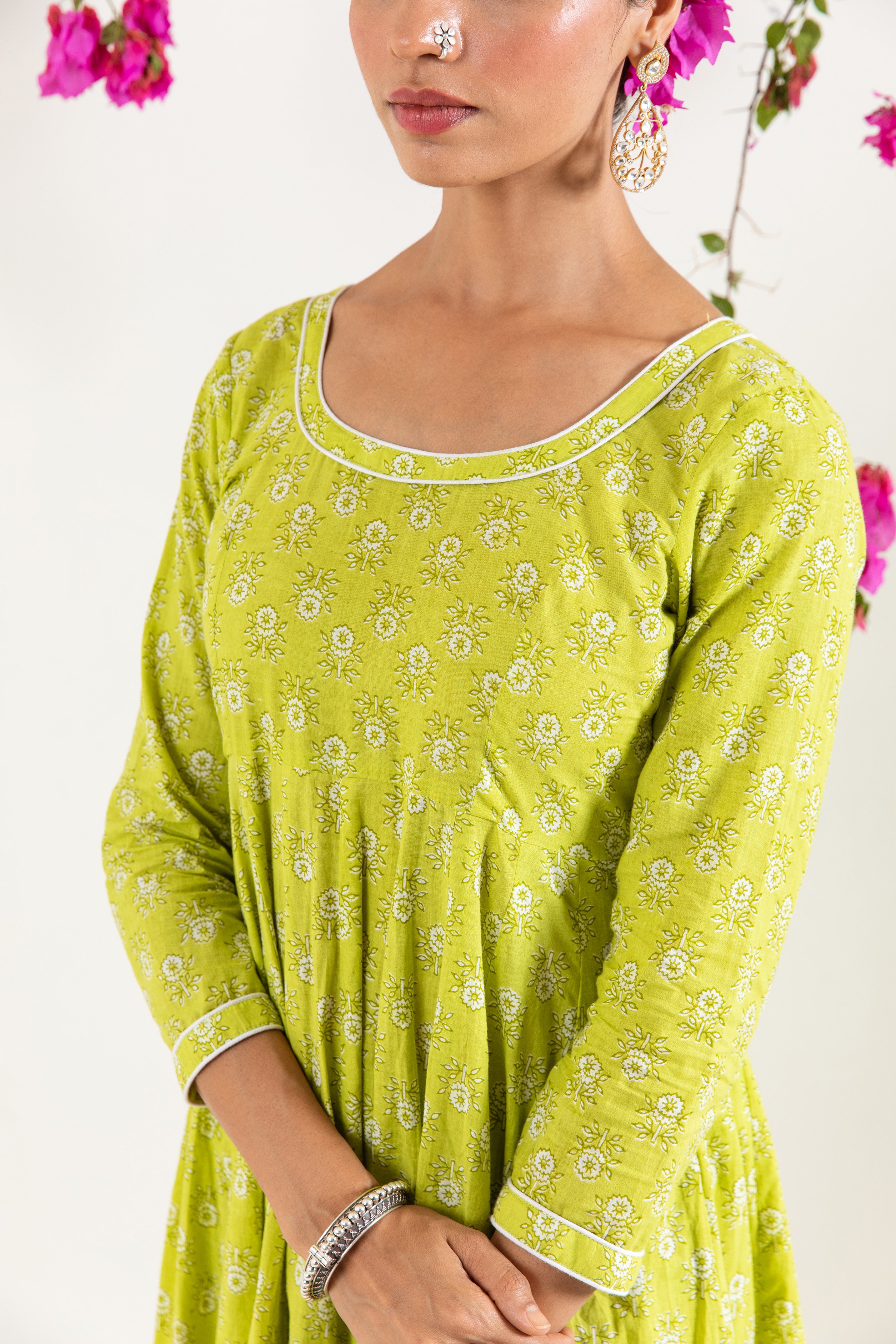 Mint Green Anarkali Set