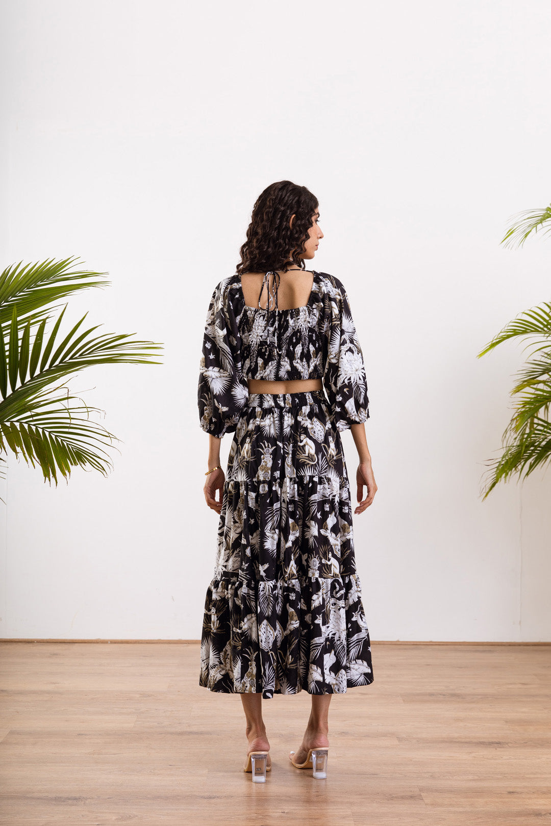 Black Rain deer Skirt Set