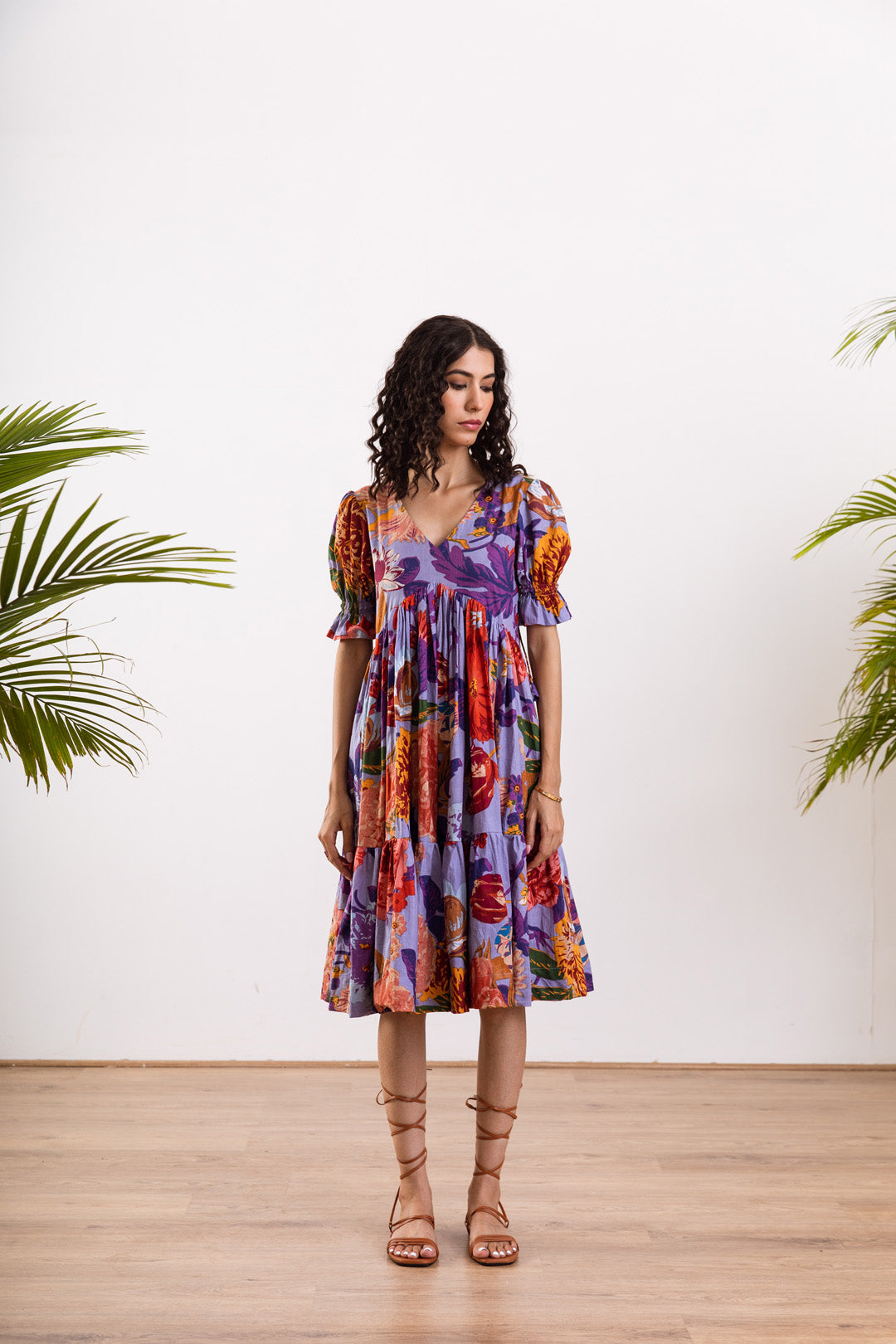 Blue Bali shirt dress