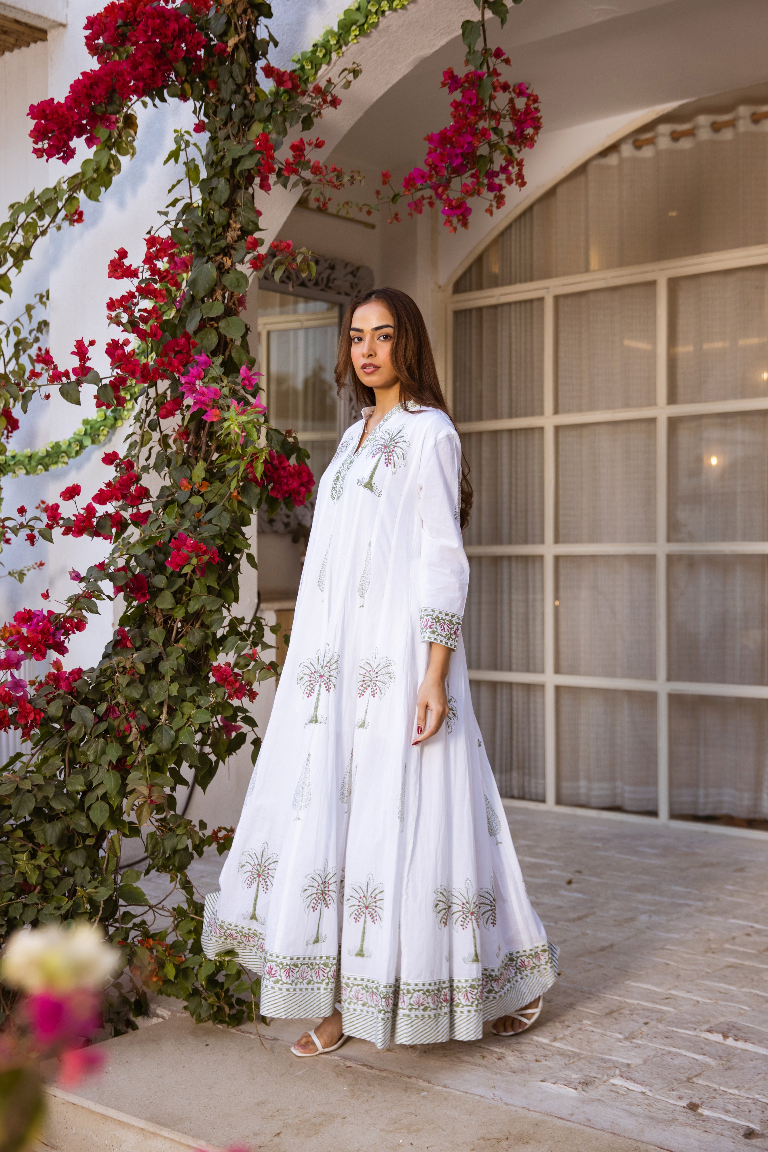 Picnic Palm Tree Kalidar Dress