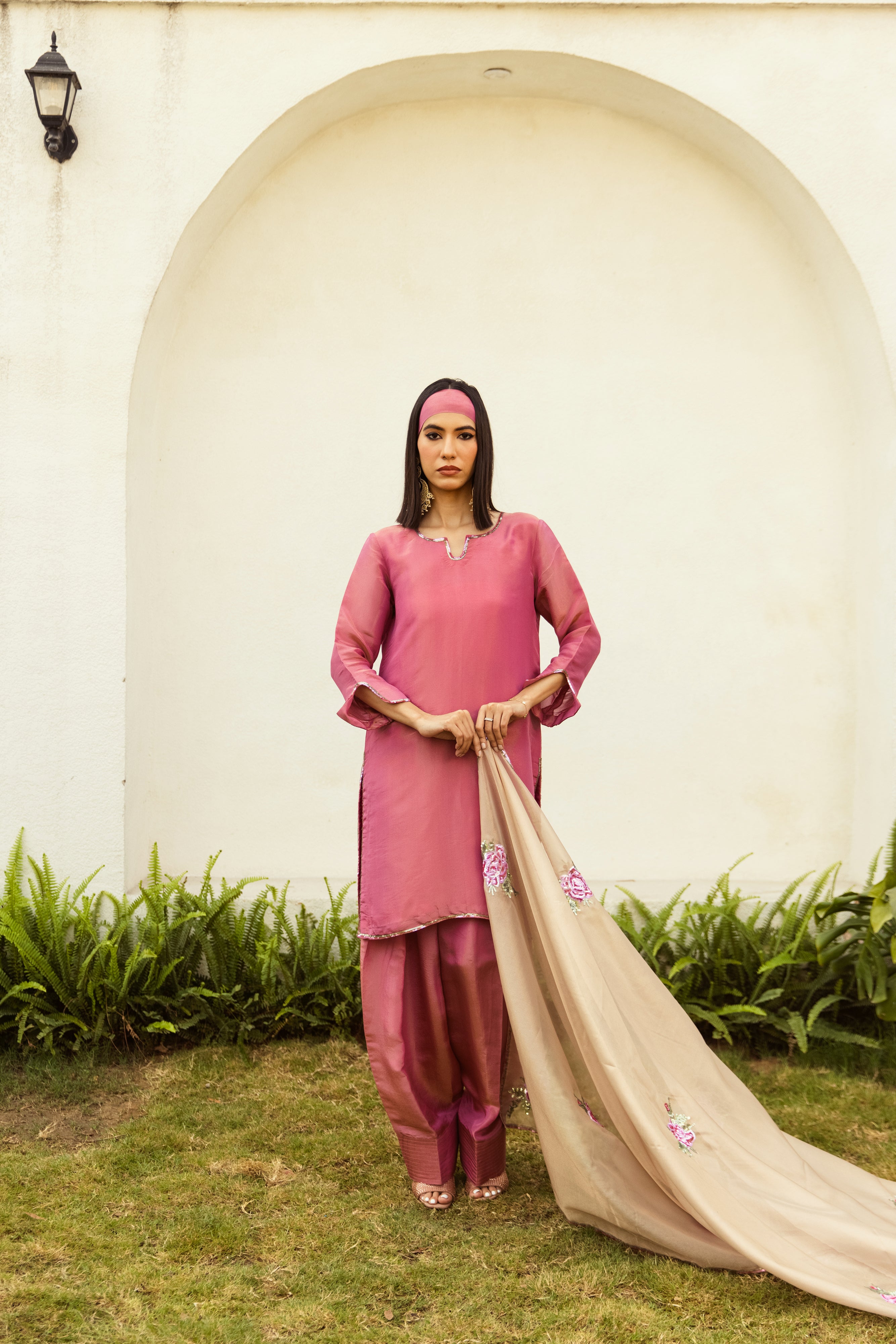 Noor Farshi Salwar Pink Set