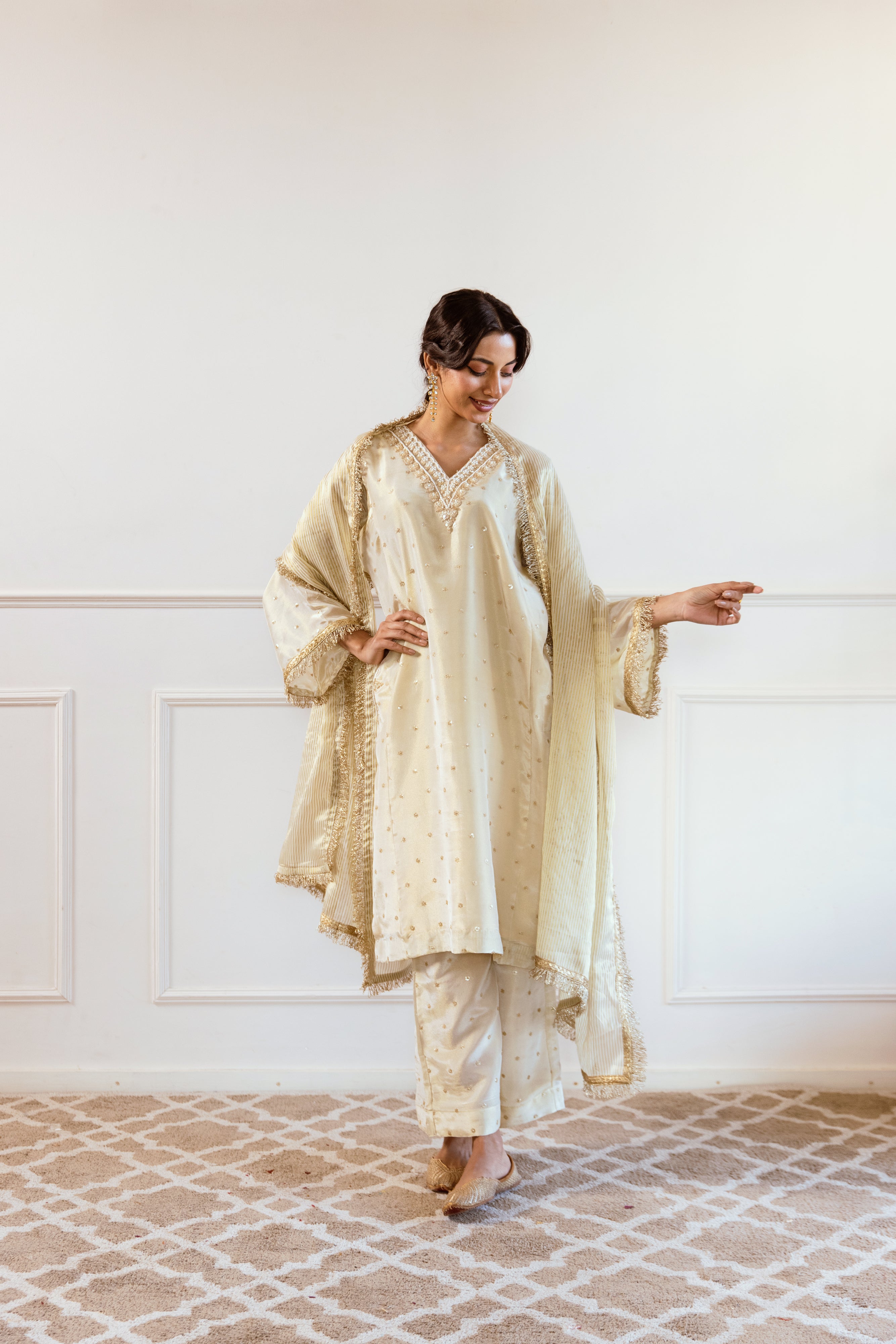 Salma Sitara Golden twin set