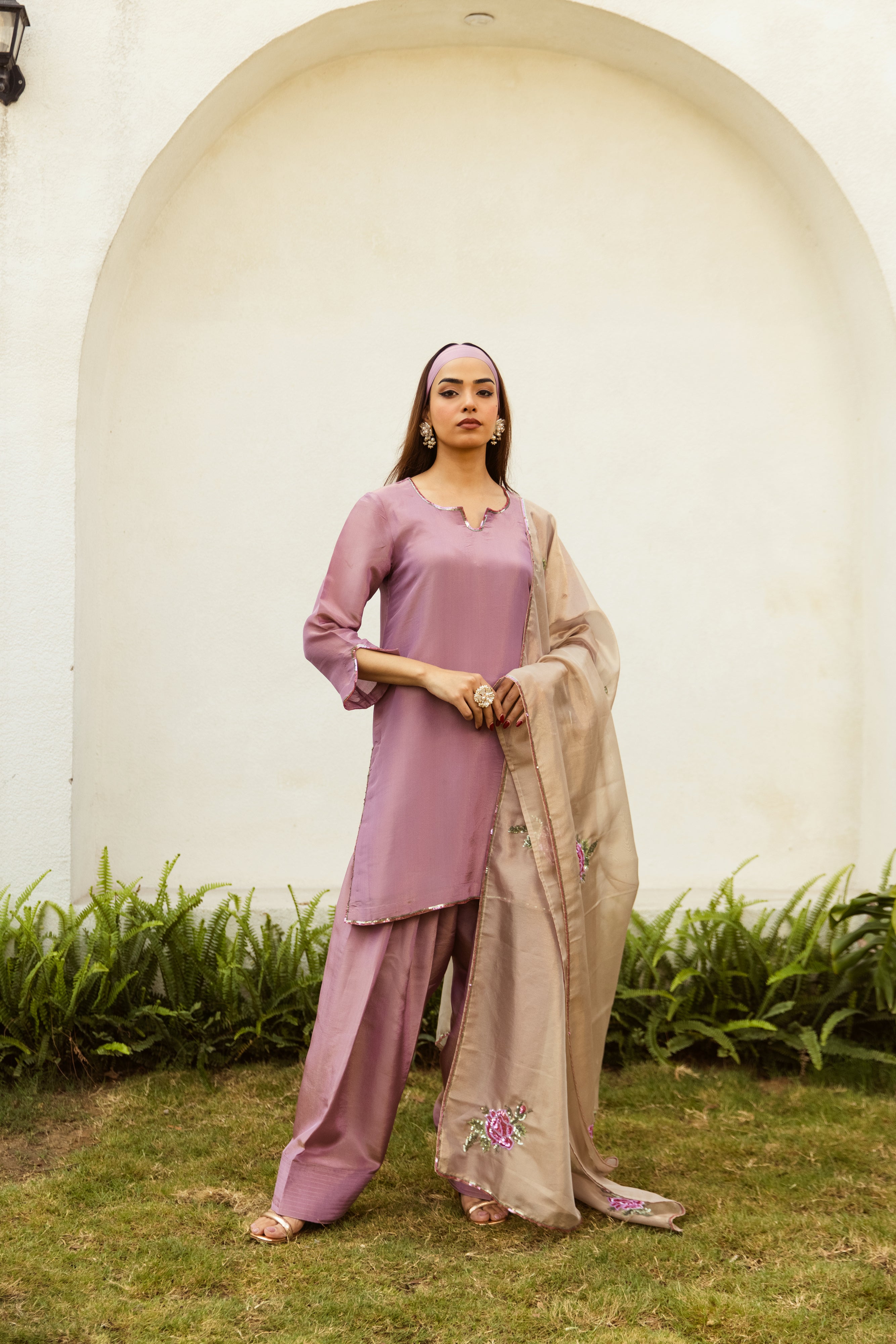 Noor Farshi Salwar Mauve Set