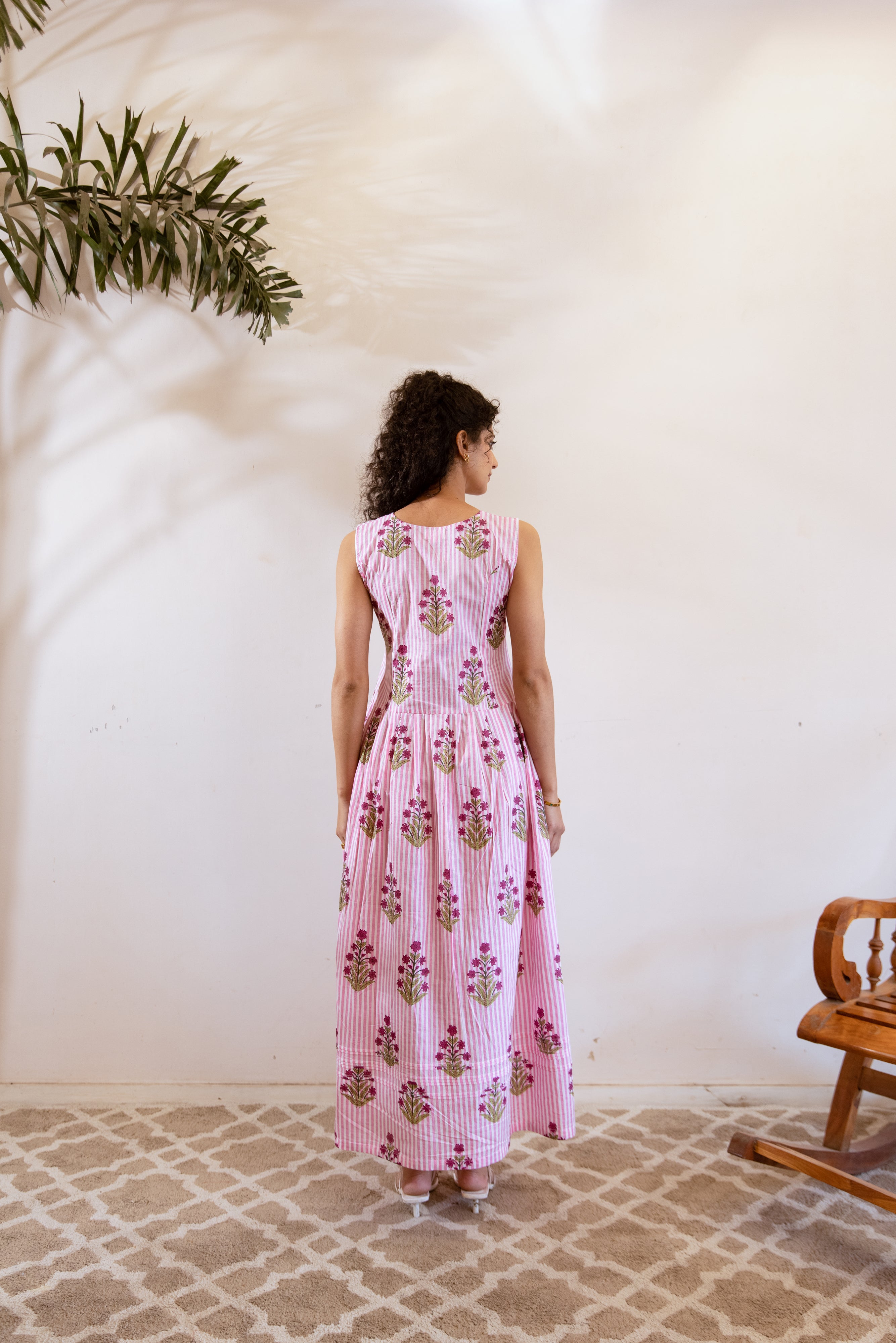 Bagh Pintucks Pink dress