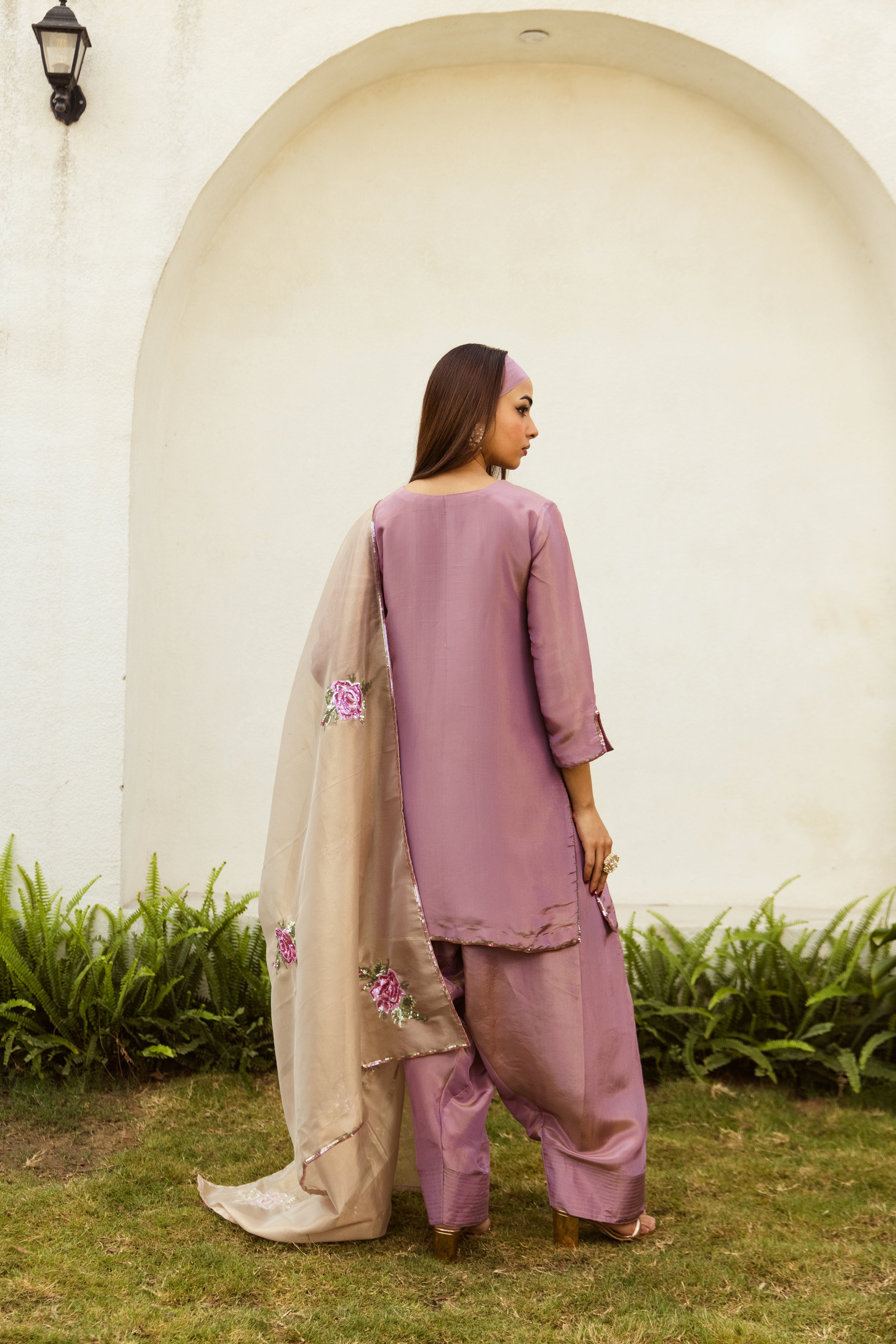 Noor Farshi Salwar Mauve Set