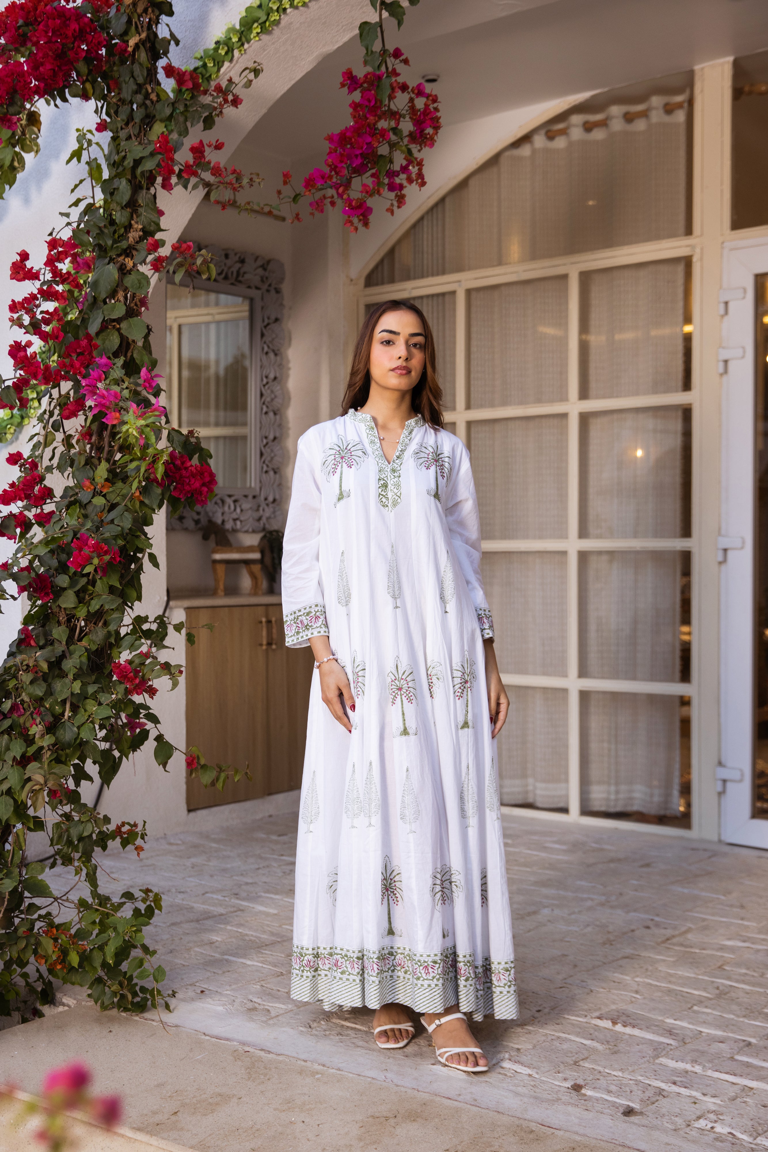 Picnic Palm Tree Kalidar Dress