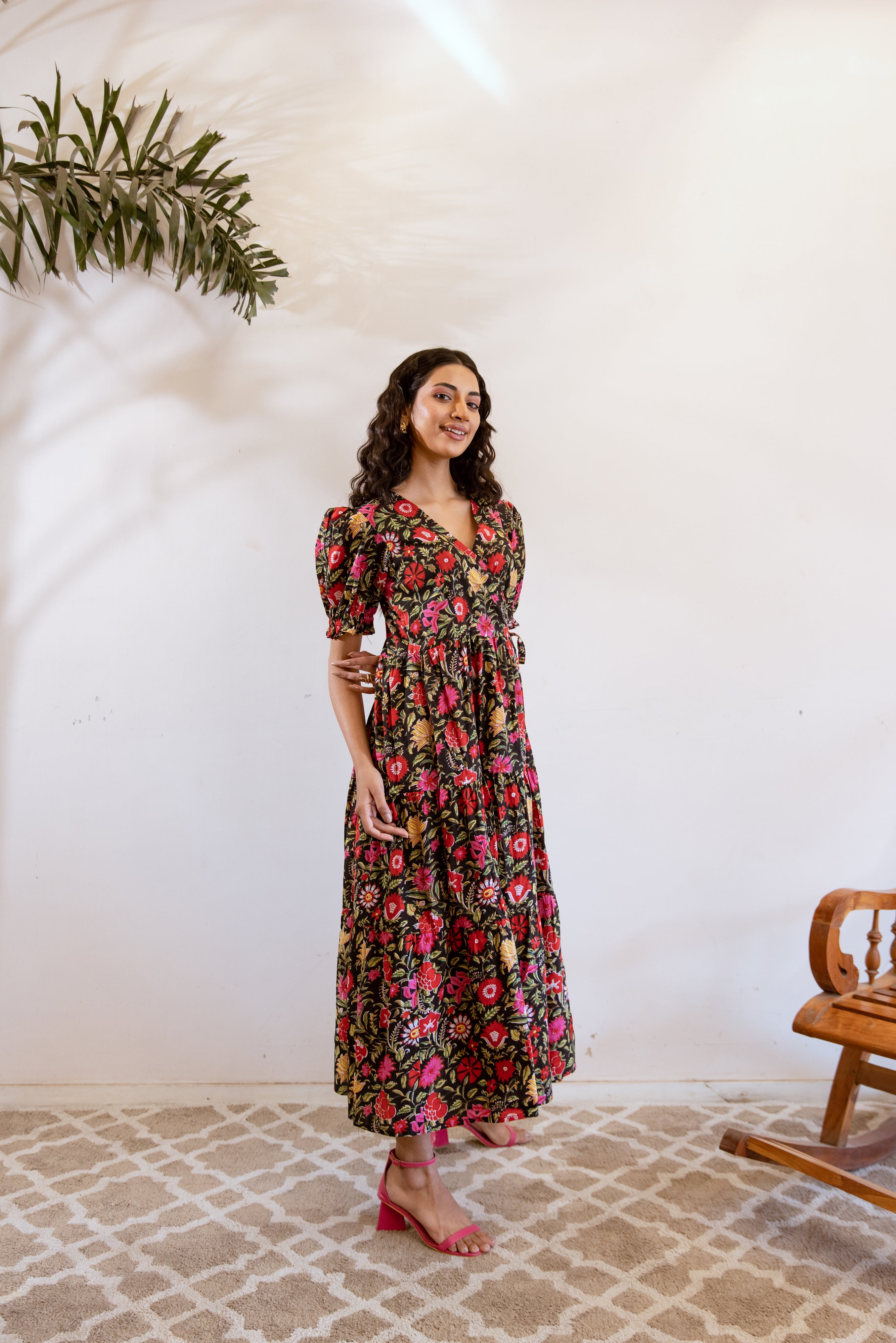 Bagh Wrap Black dress