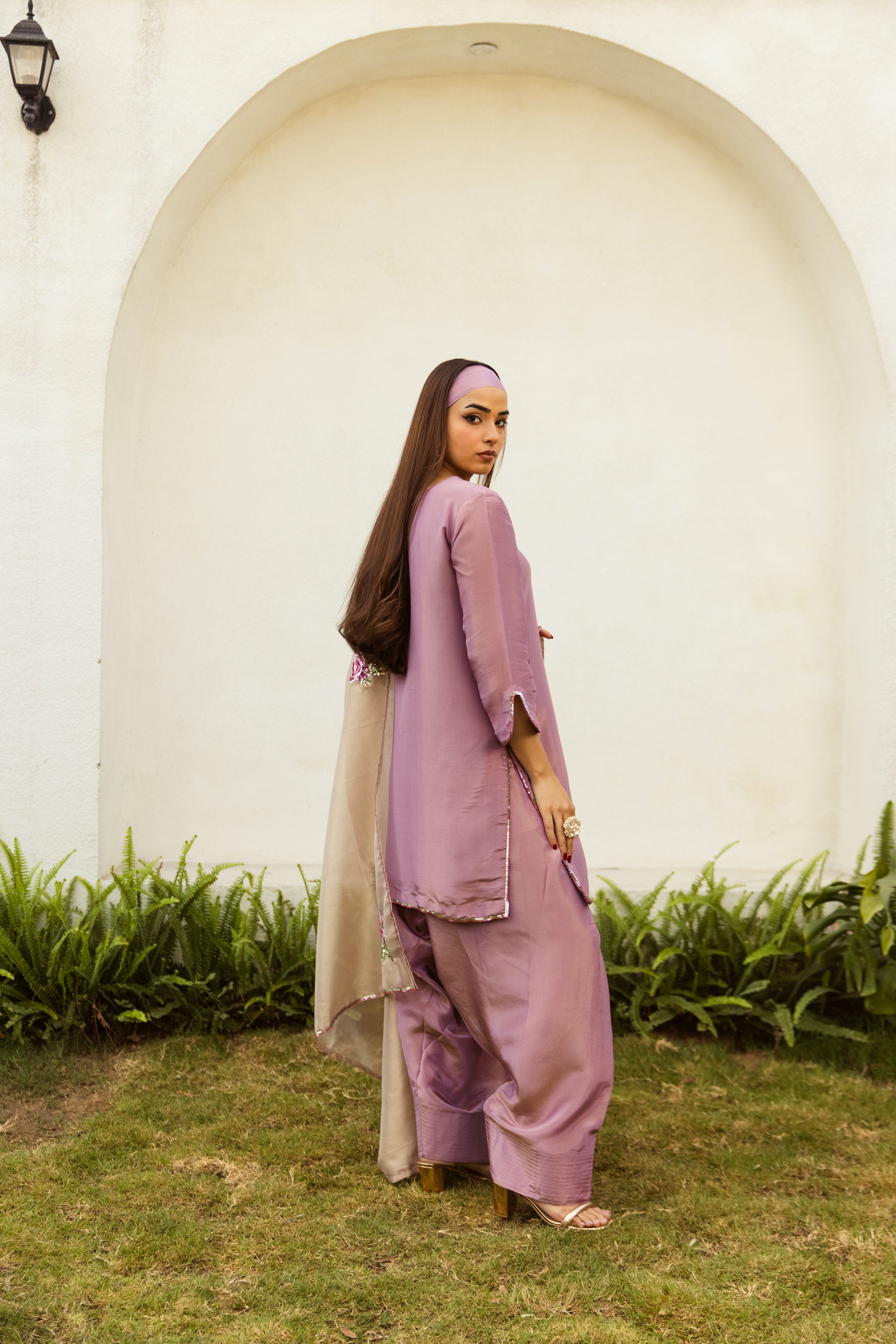 Noor Farshi Salwar Mauve Set