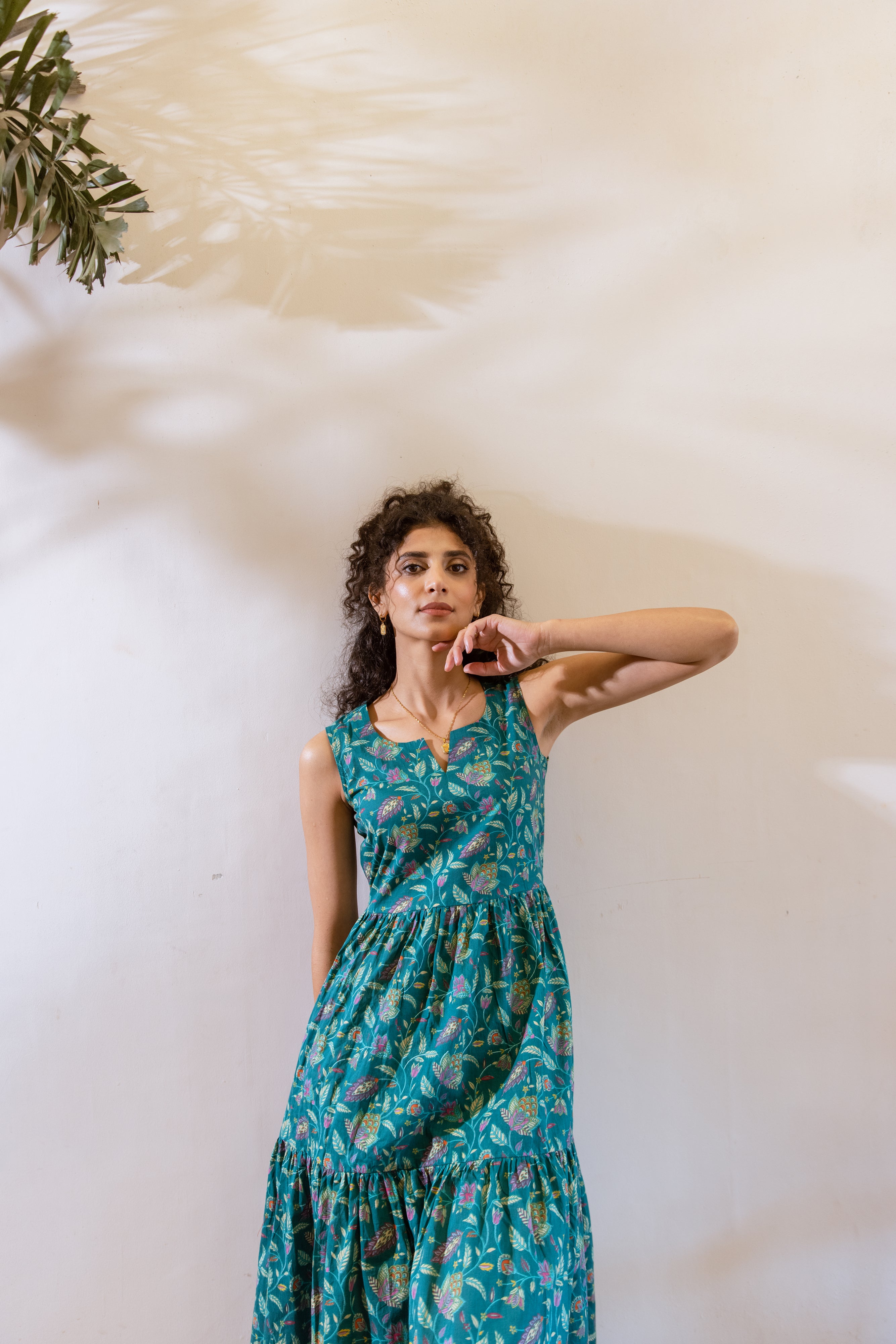 Bagh Green frill dress