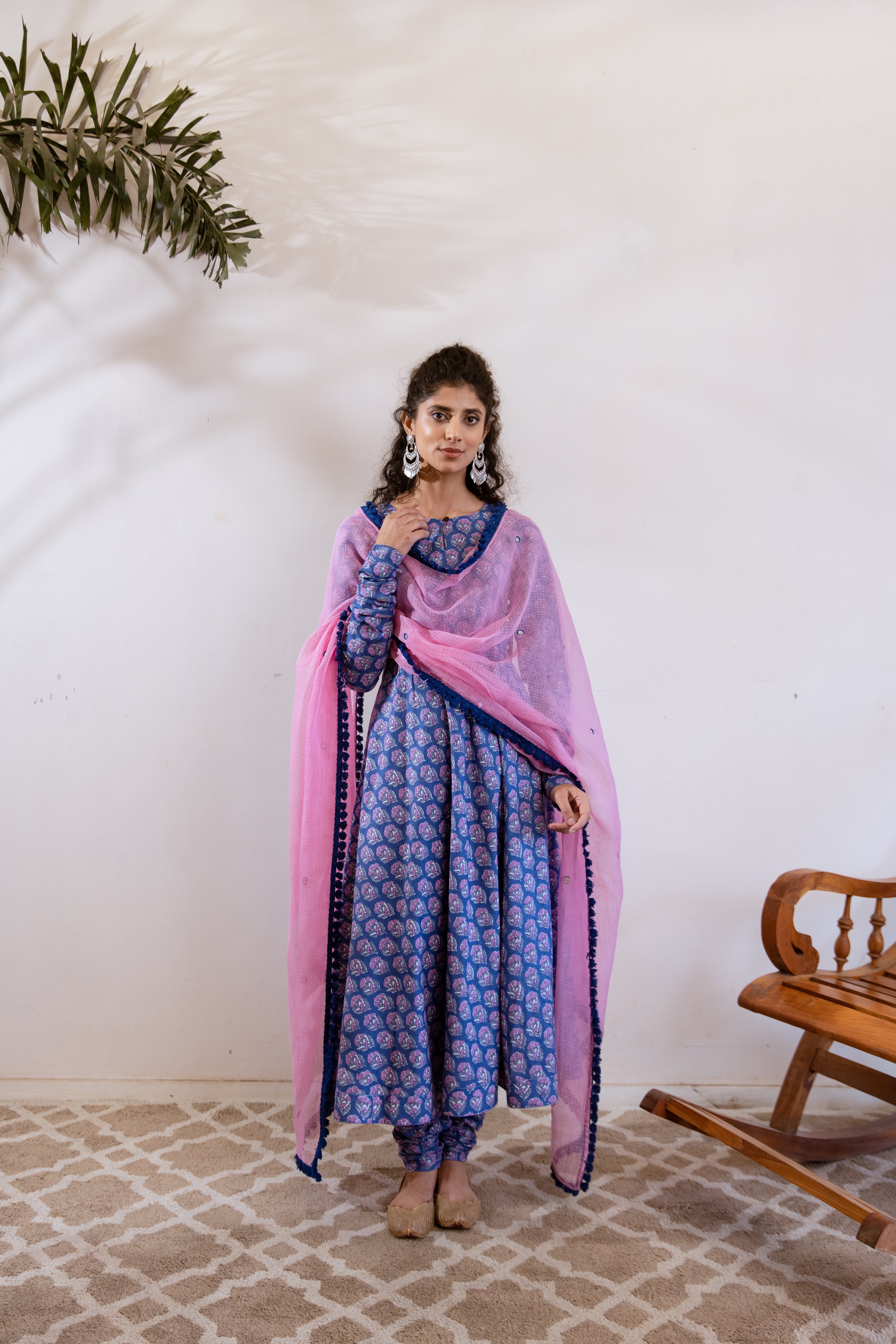 Bagh Blue Anarkali set