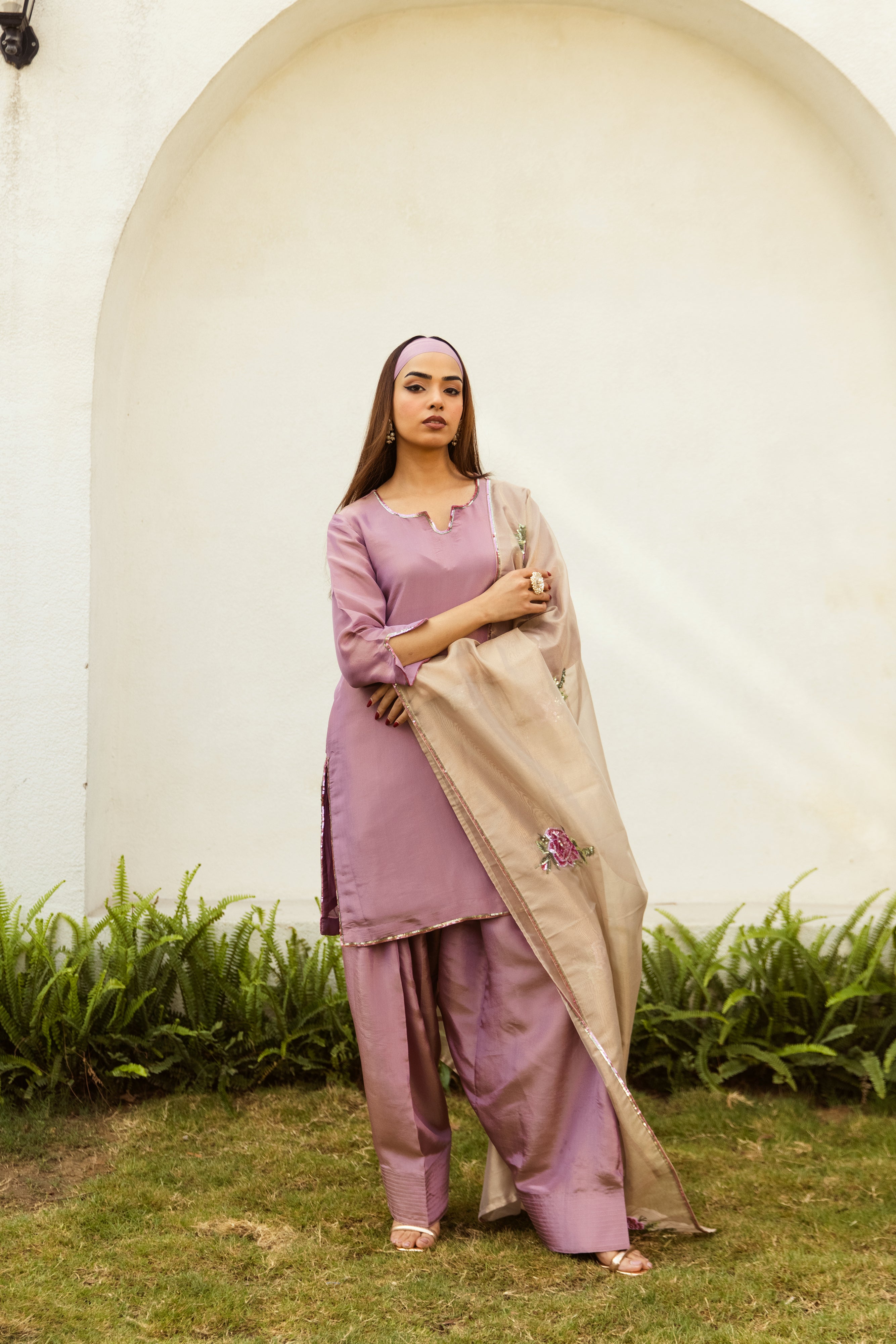 Noor Farshi Salwar Mauve Set