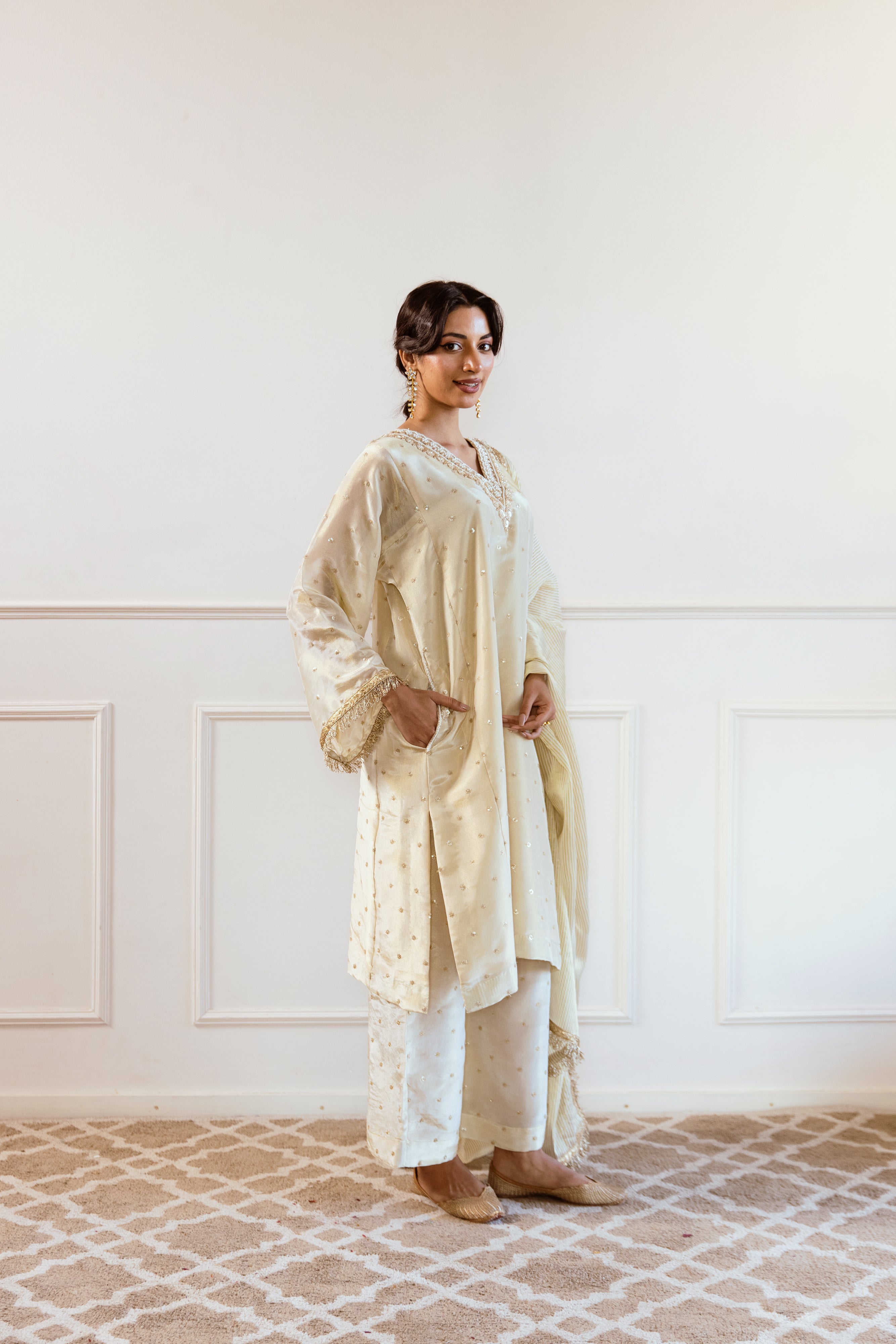 Salma Sitara Golden twin set