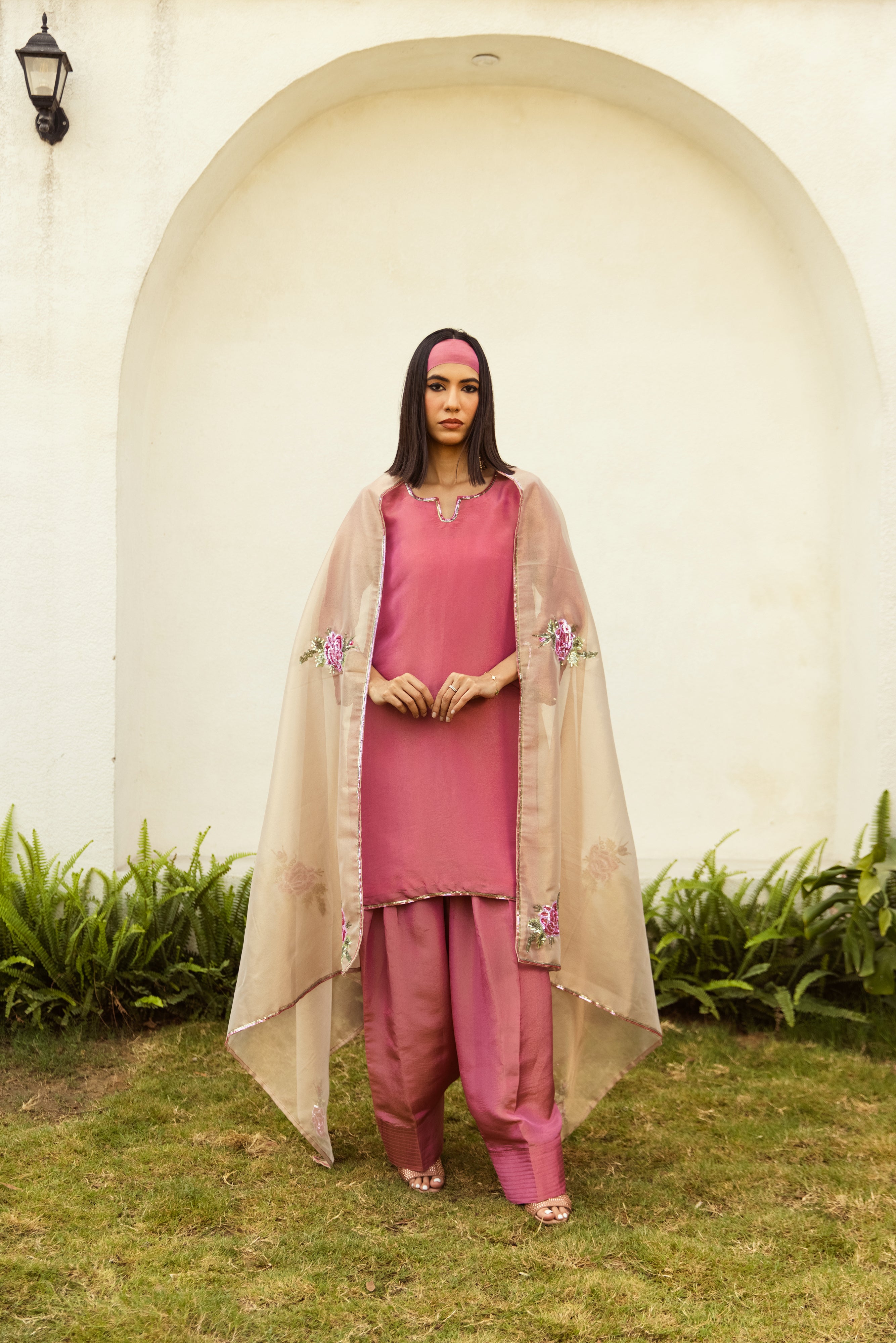 Noor Farshi Salwar Pink Set