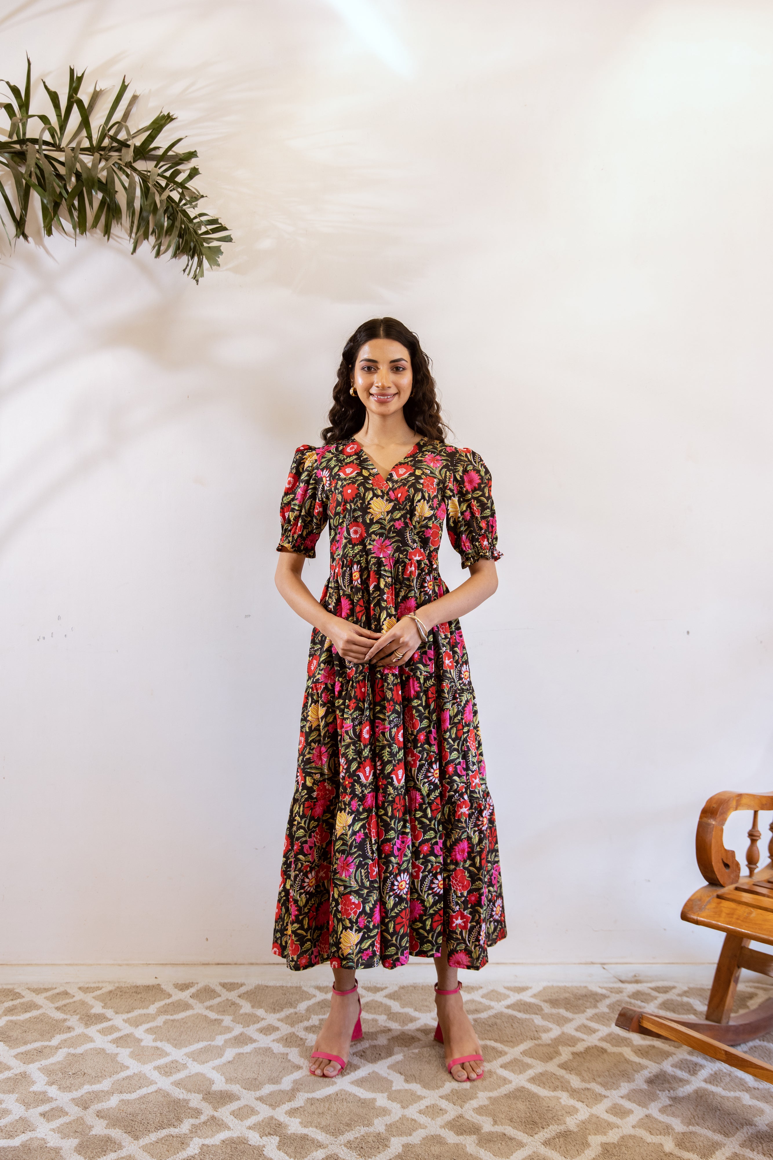 Bagh Wrap Black dress