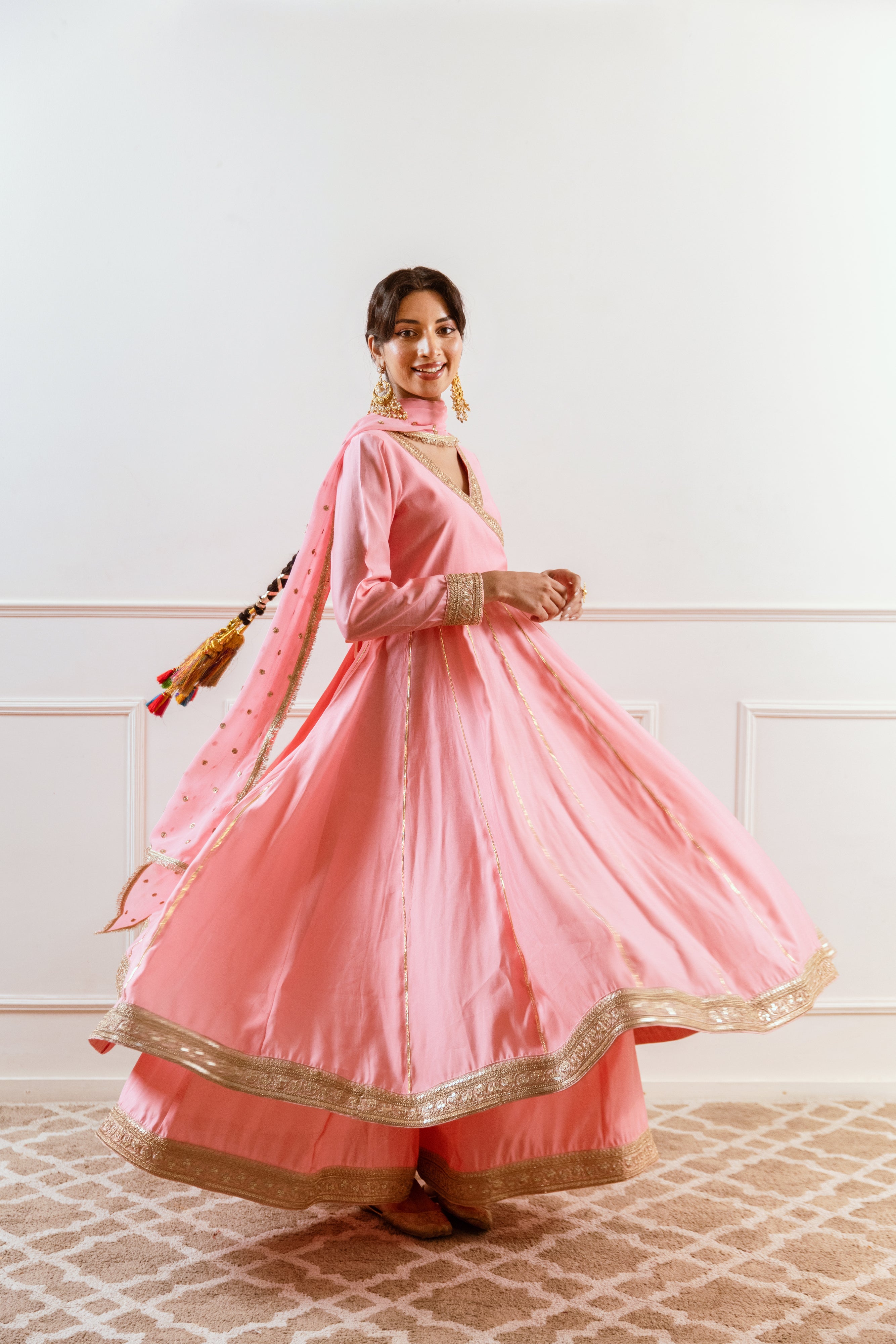 Salma Sitara Baby pink set