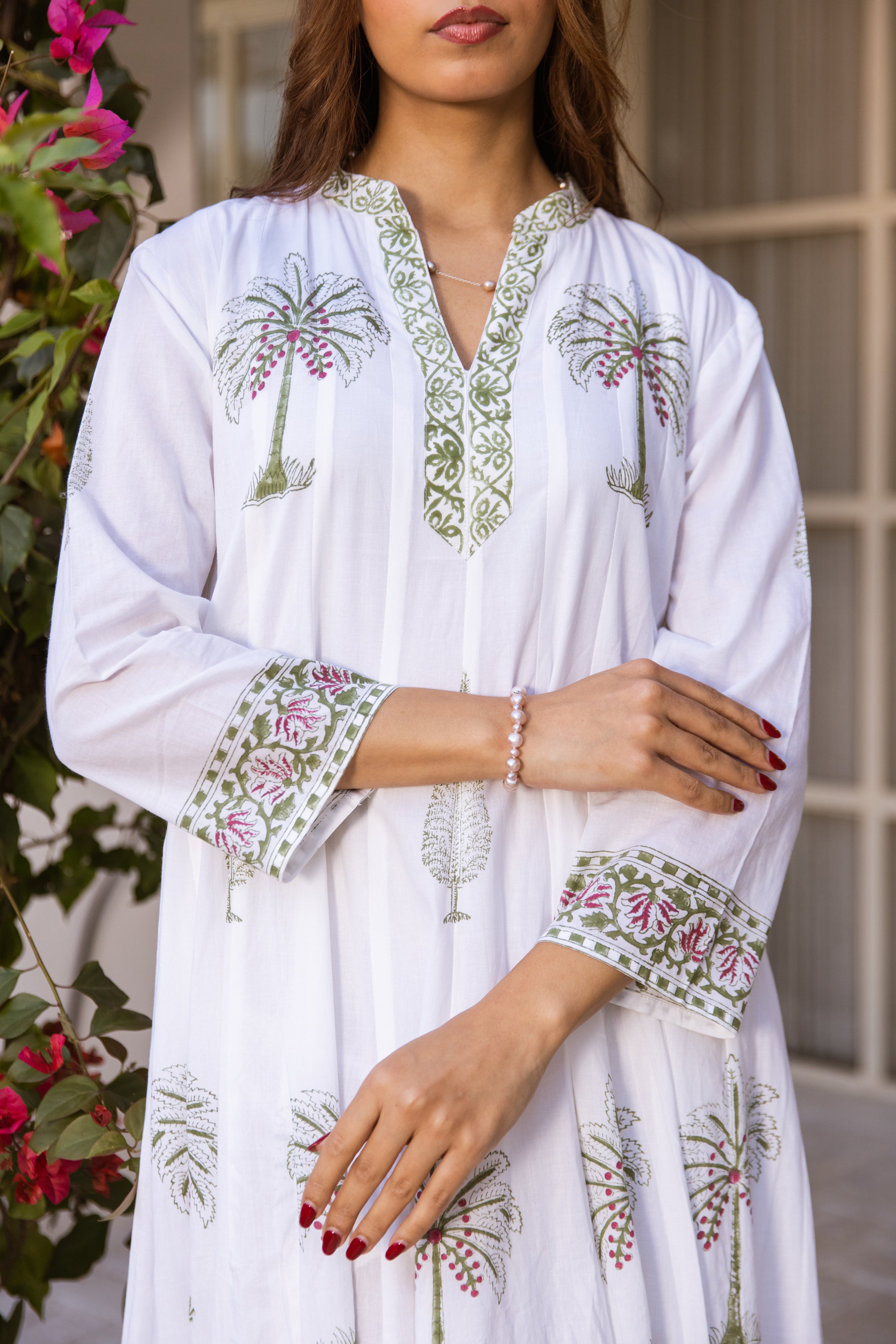 Picnic Palm Tree Kalidar Dress