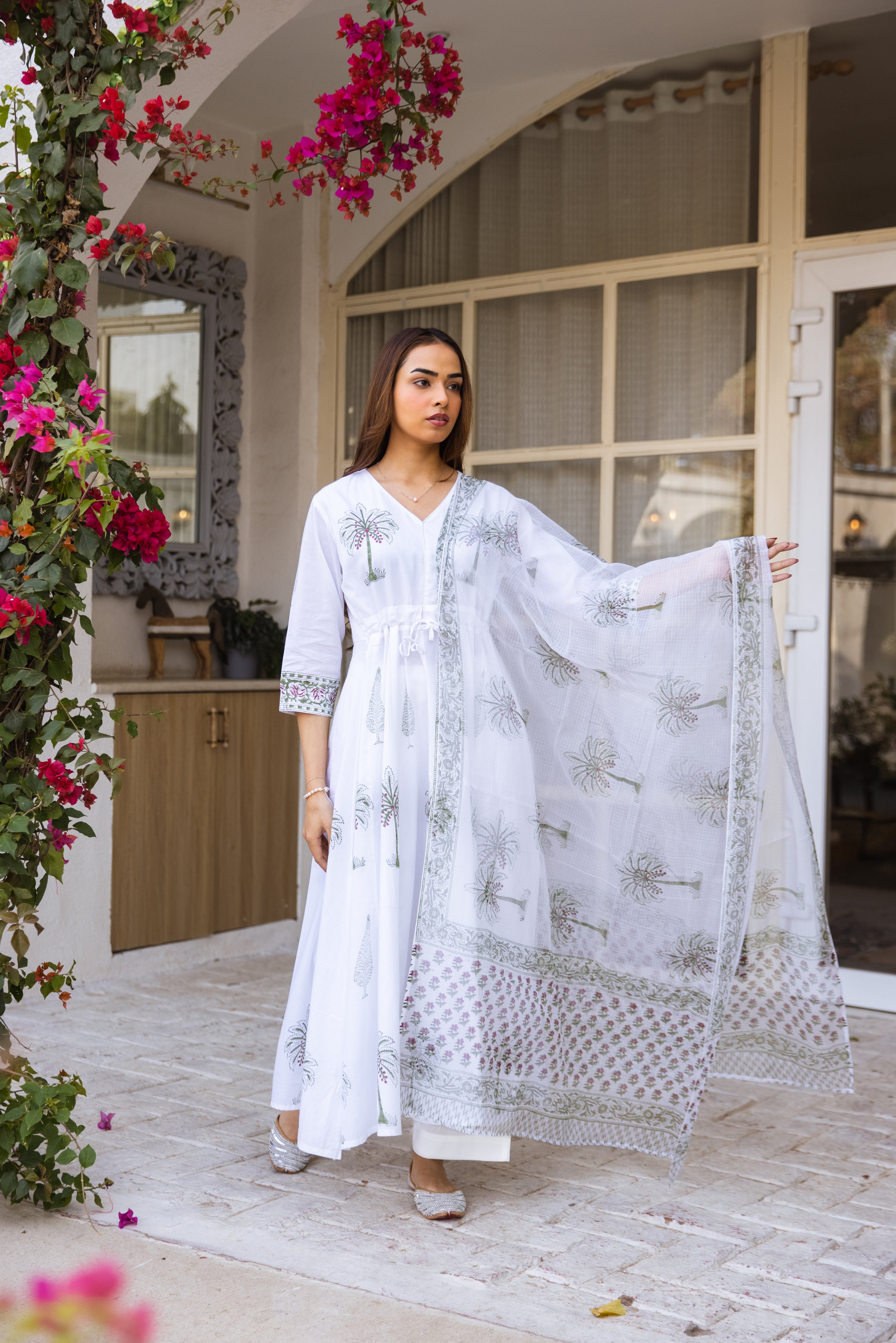 Picnic Palm Tree Dupatta