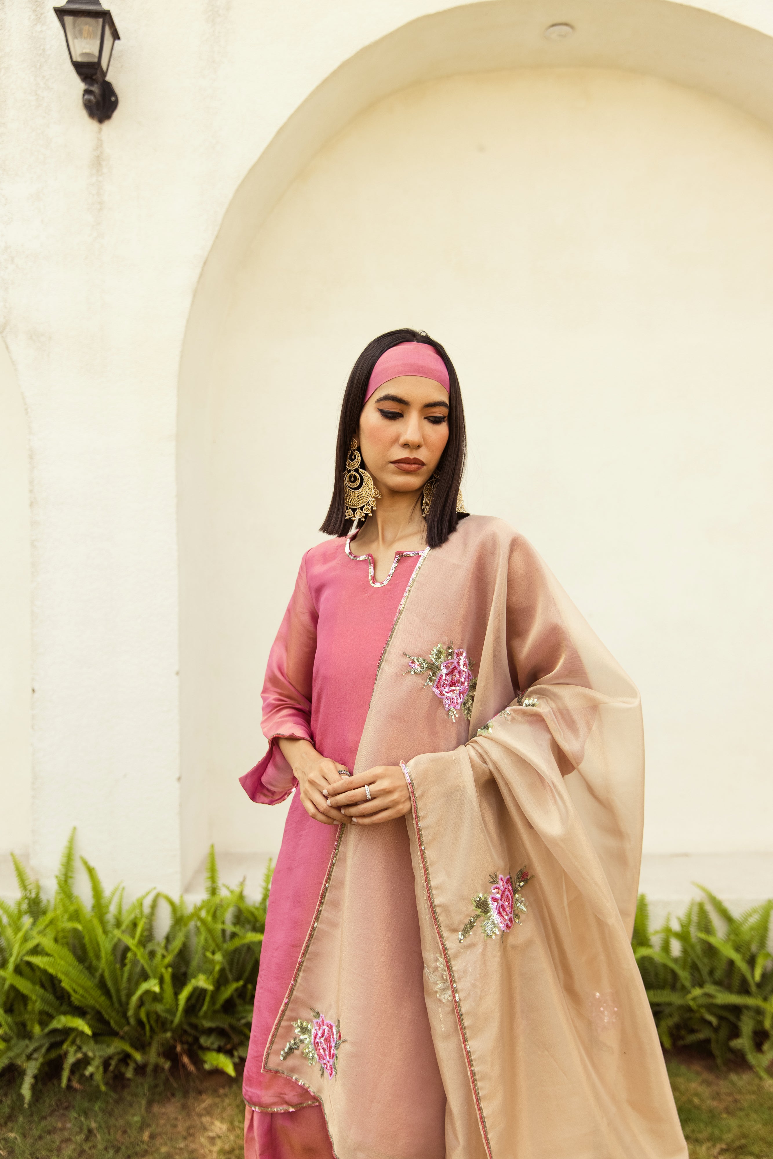 Noor Farshi Salwar Pink Set