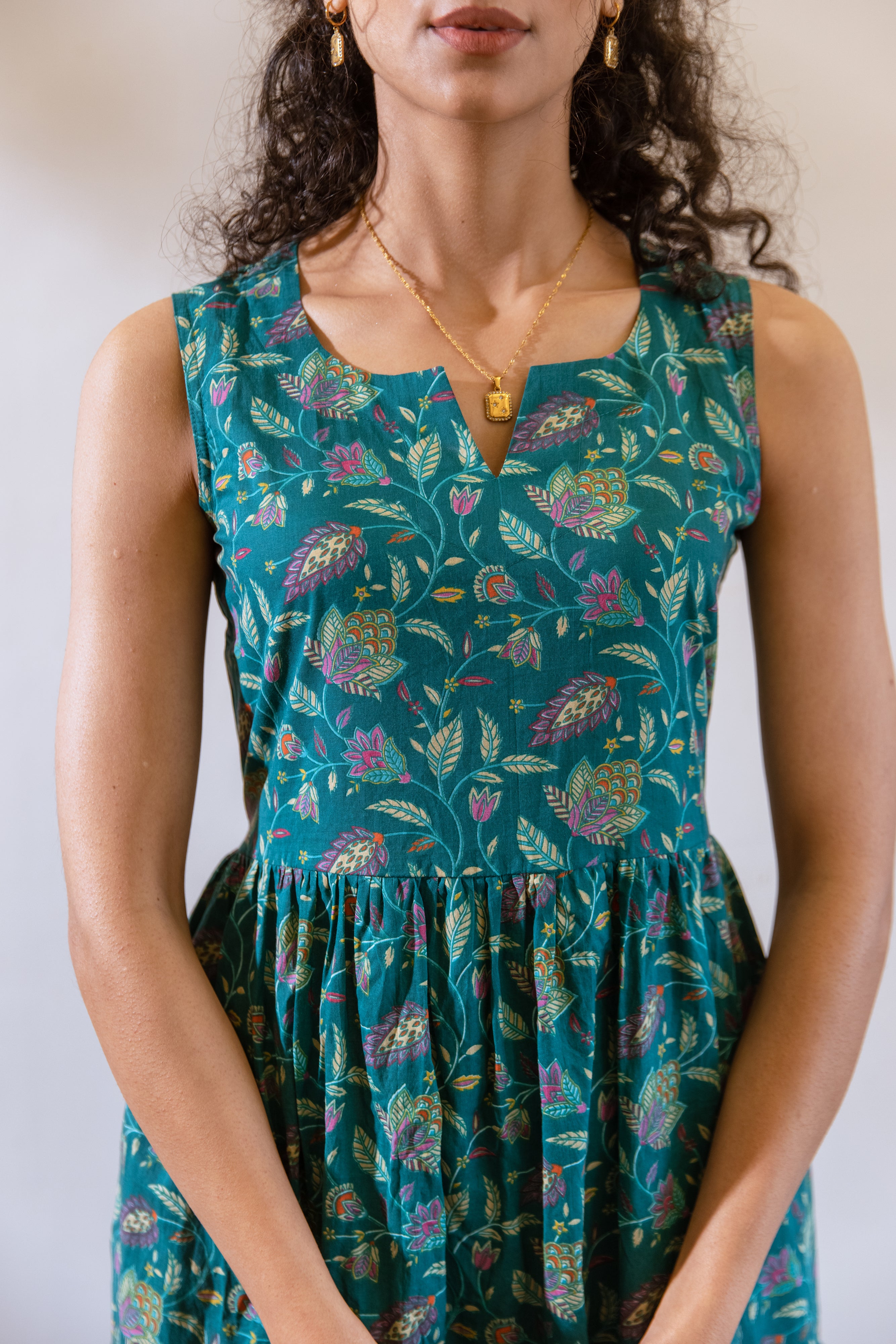 Bagh Green frill dress