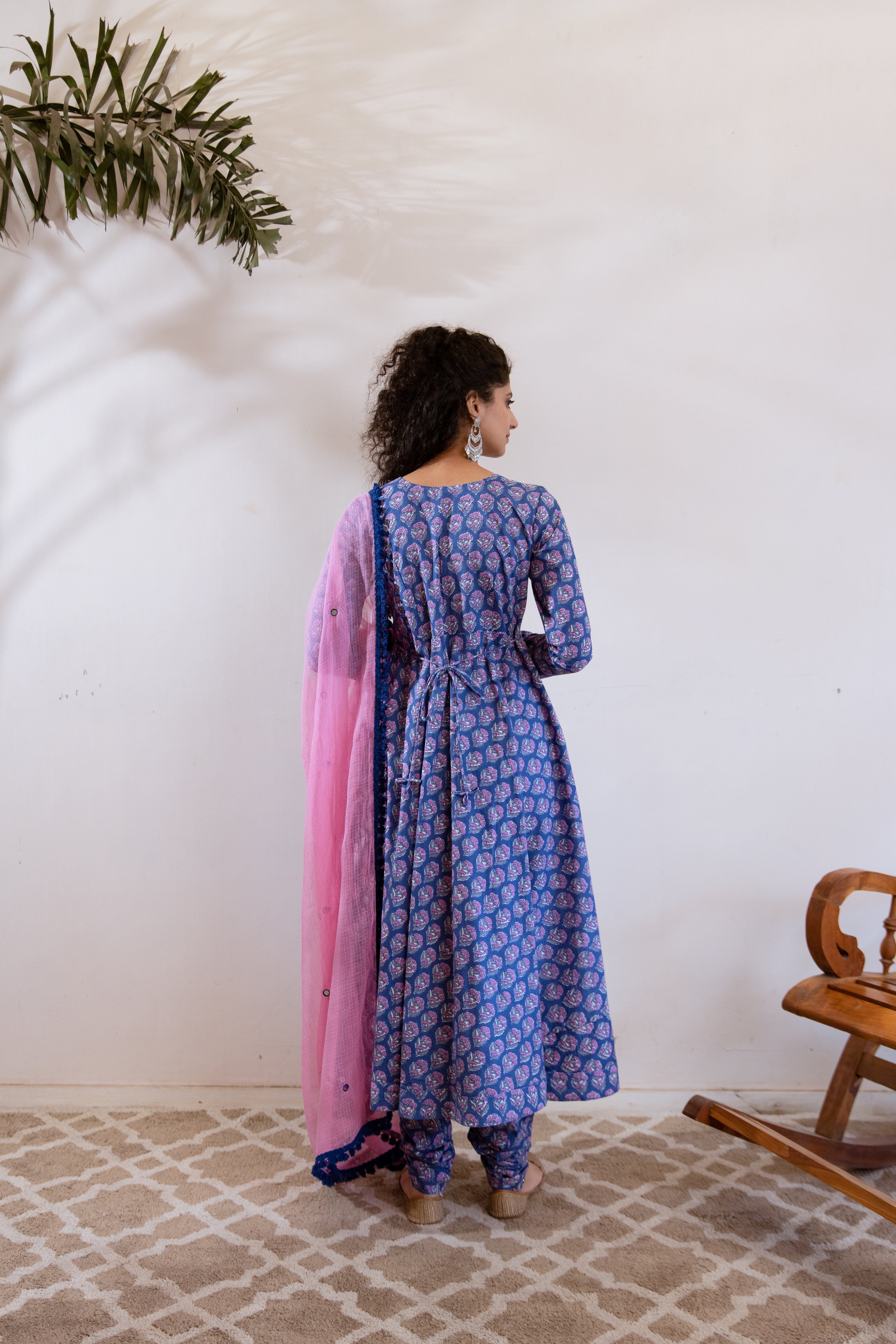 Bagh Blue Anarkali set