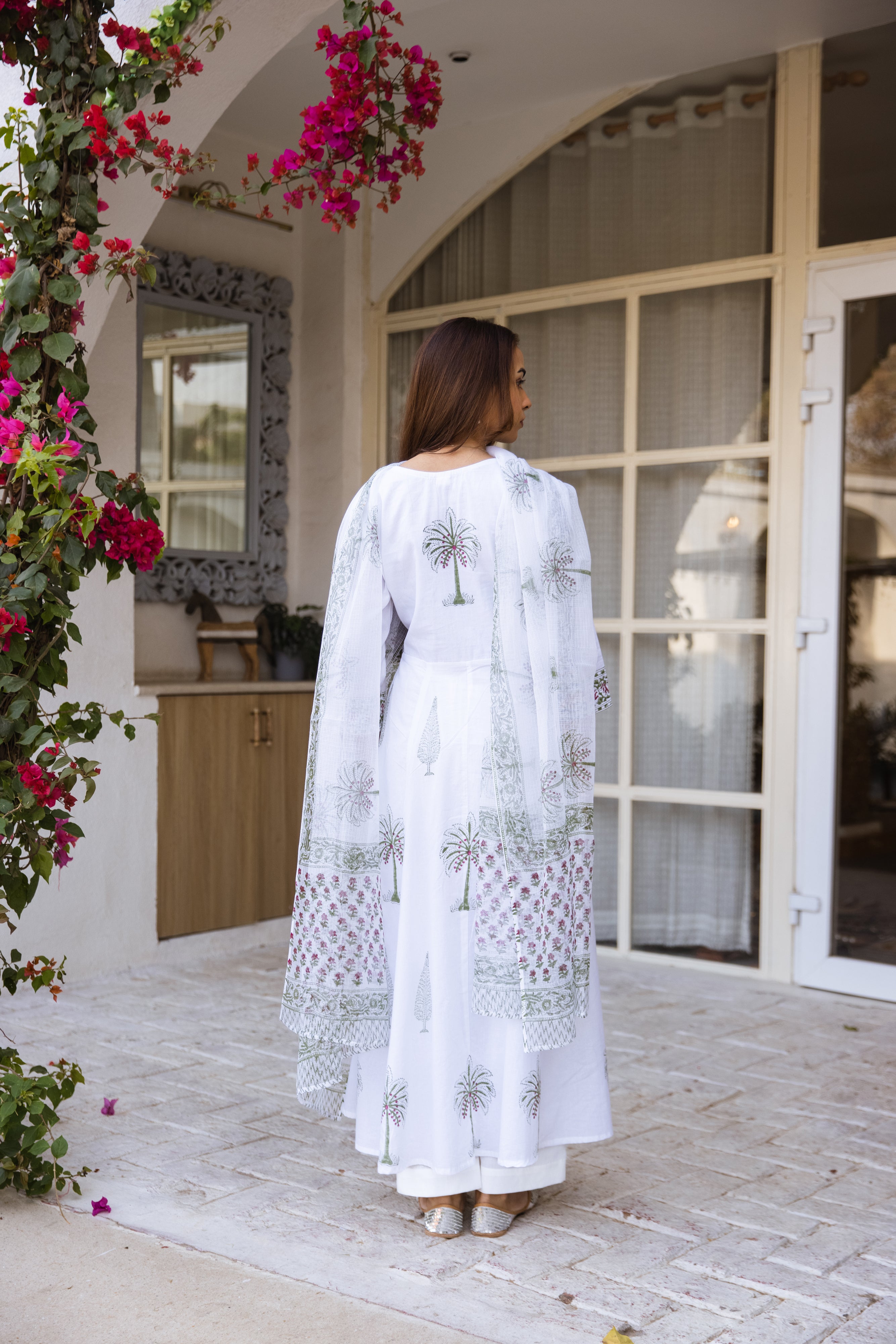 Picnic Palm Tree Anarkali set