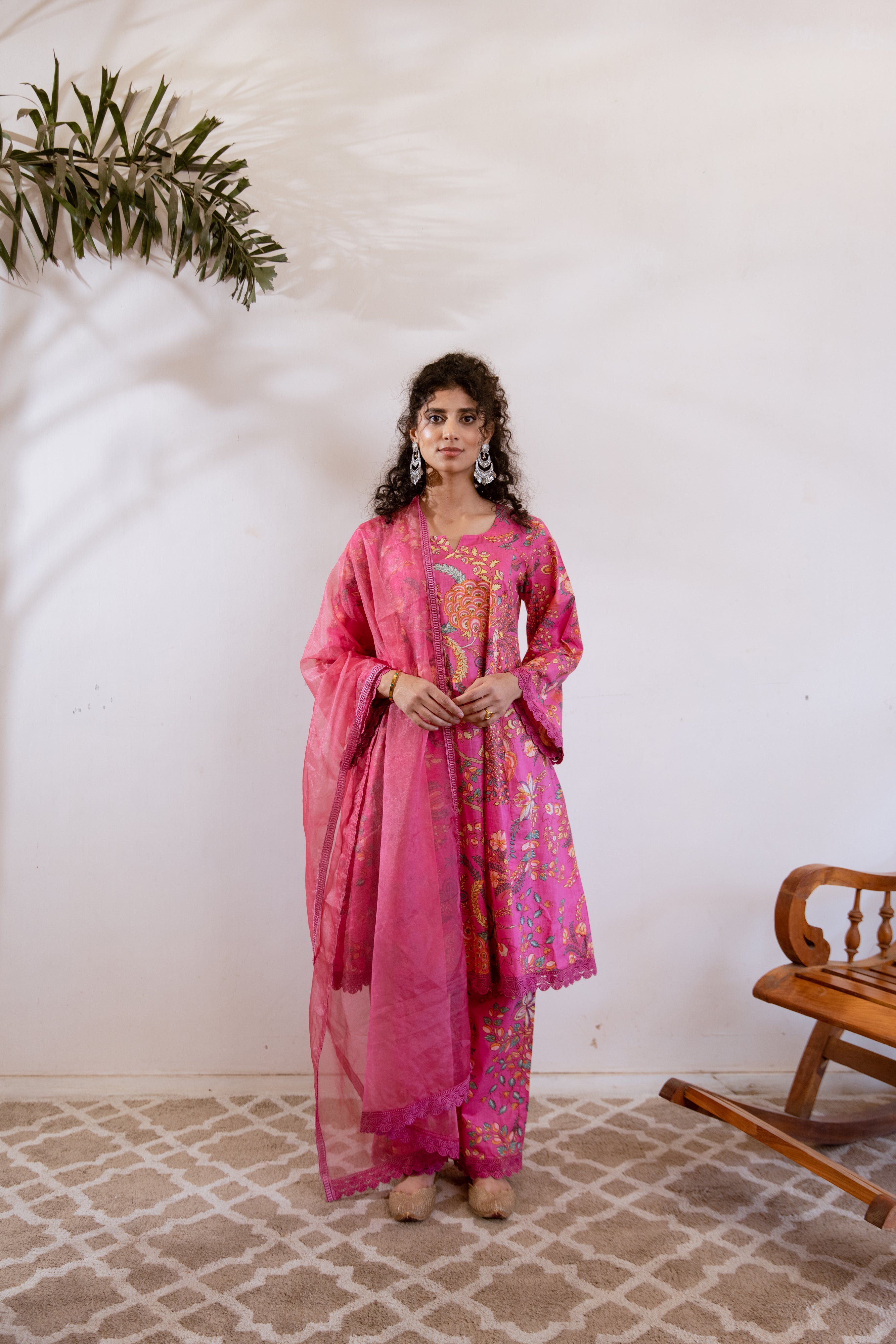 Bagh Pink floral twin set