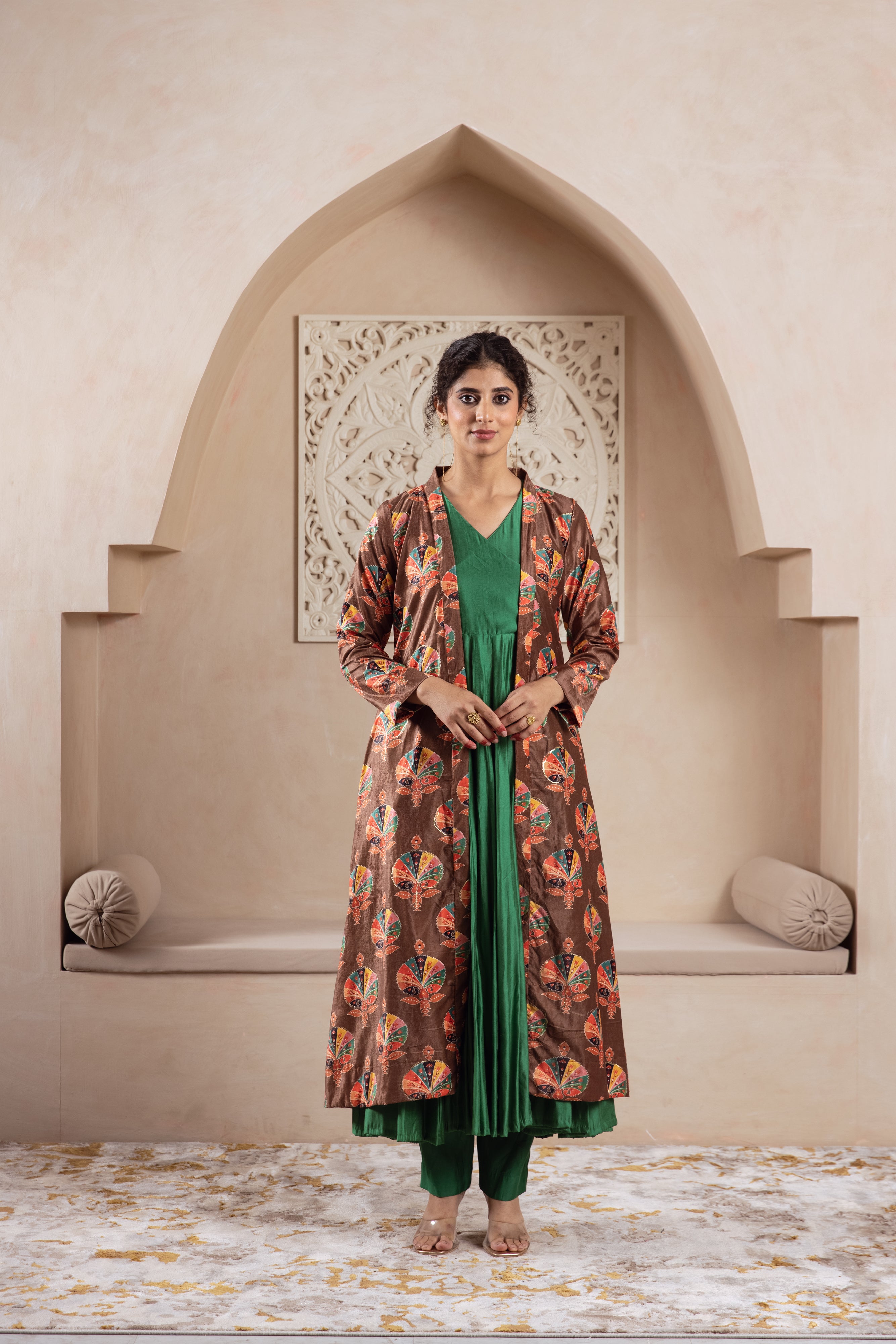 FIRGUN BROWN JACKET SET