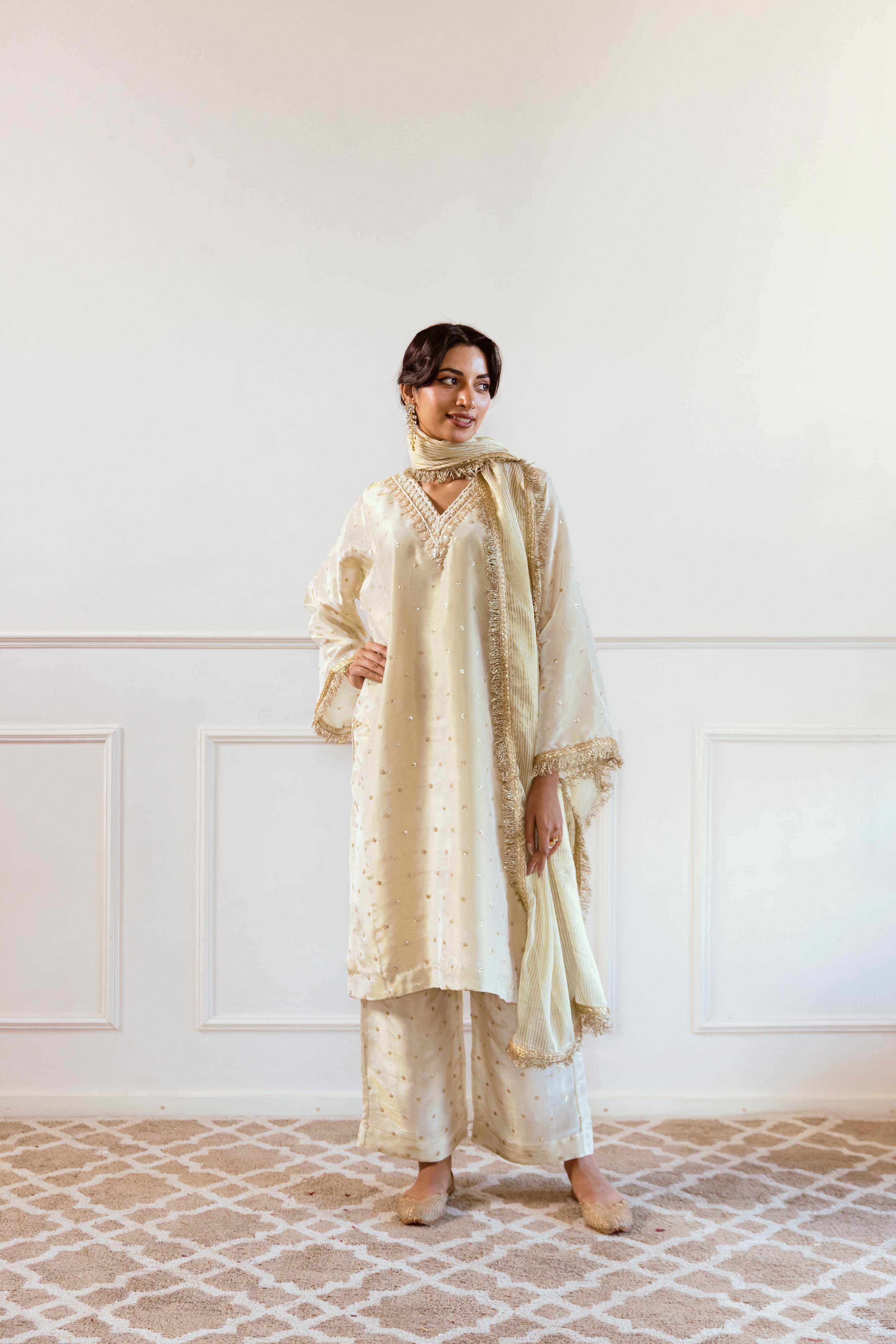 Salma Sitara Golden twin set