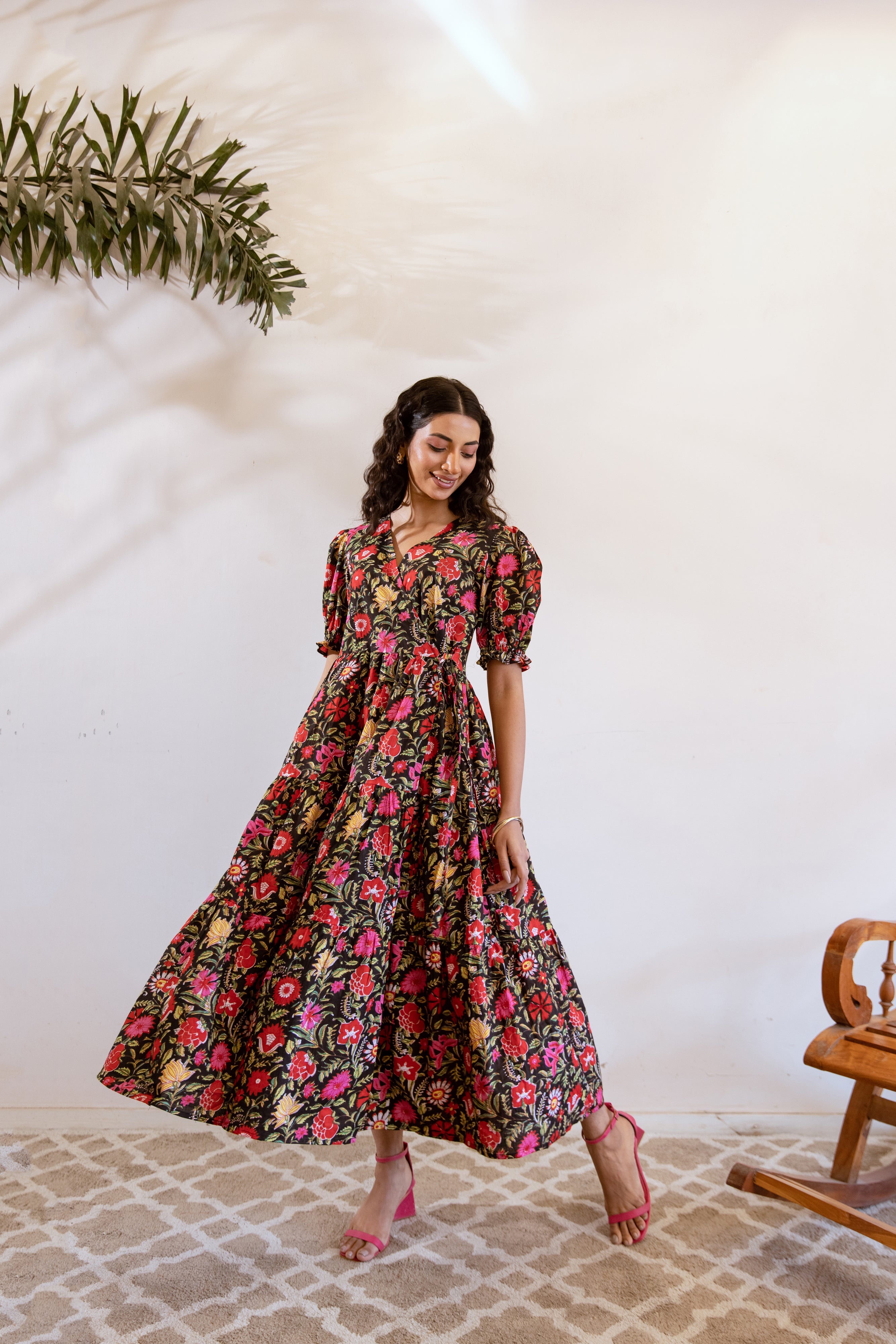 Bagh Wrap Black dress