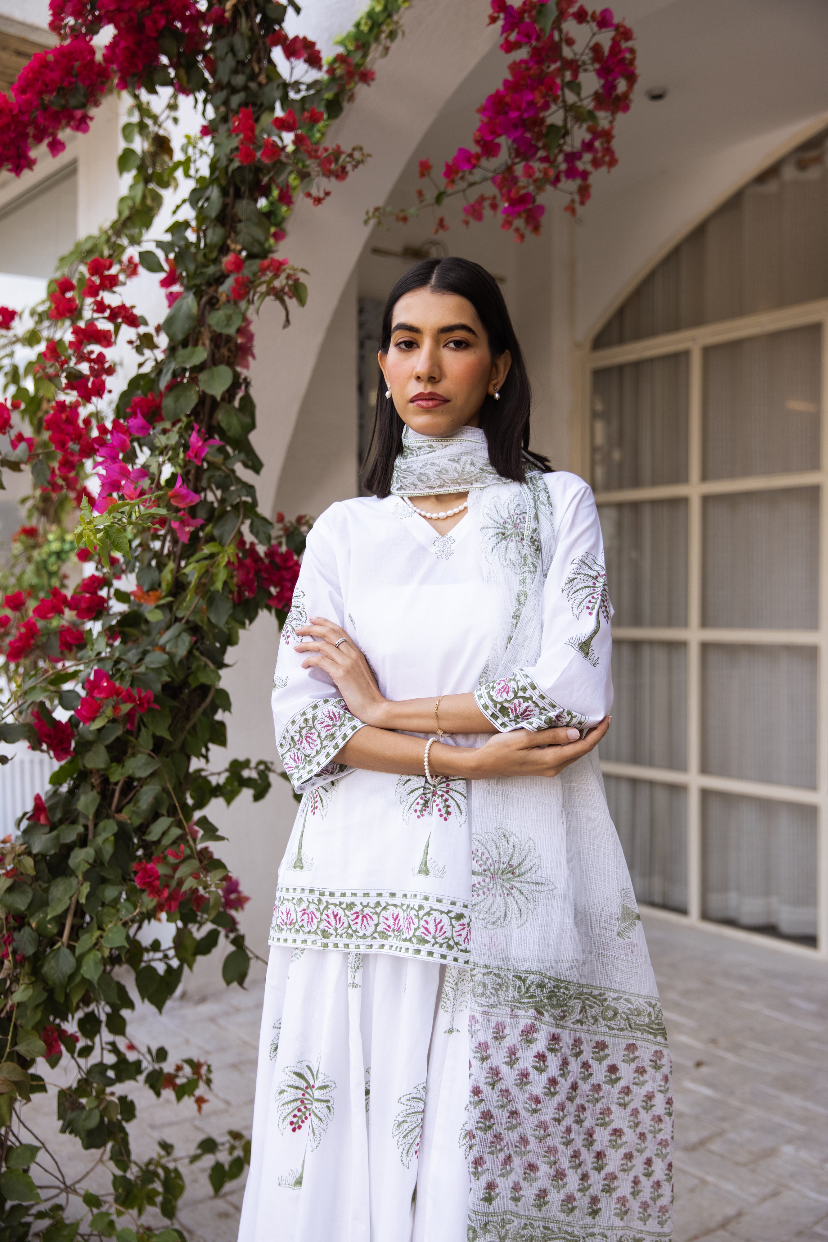 Picnic Palm Tree Short Kurta