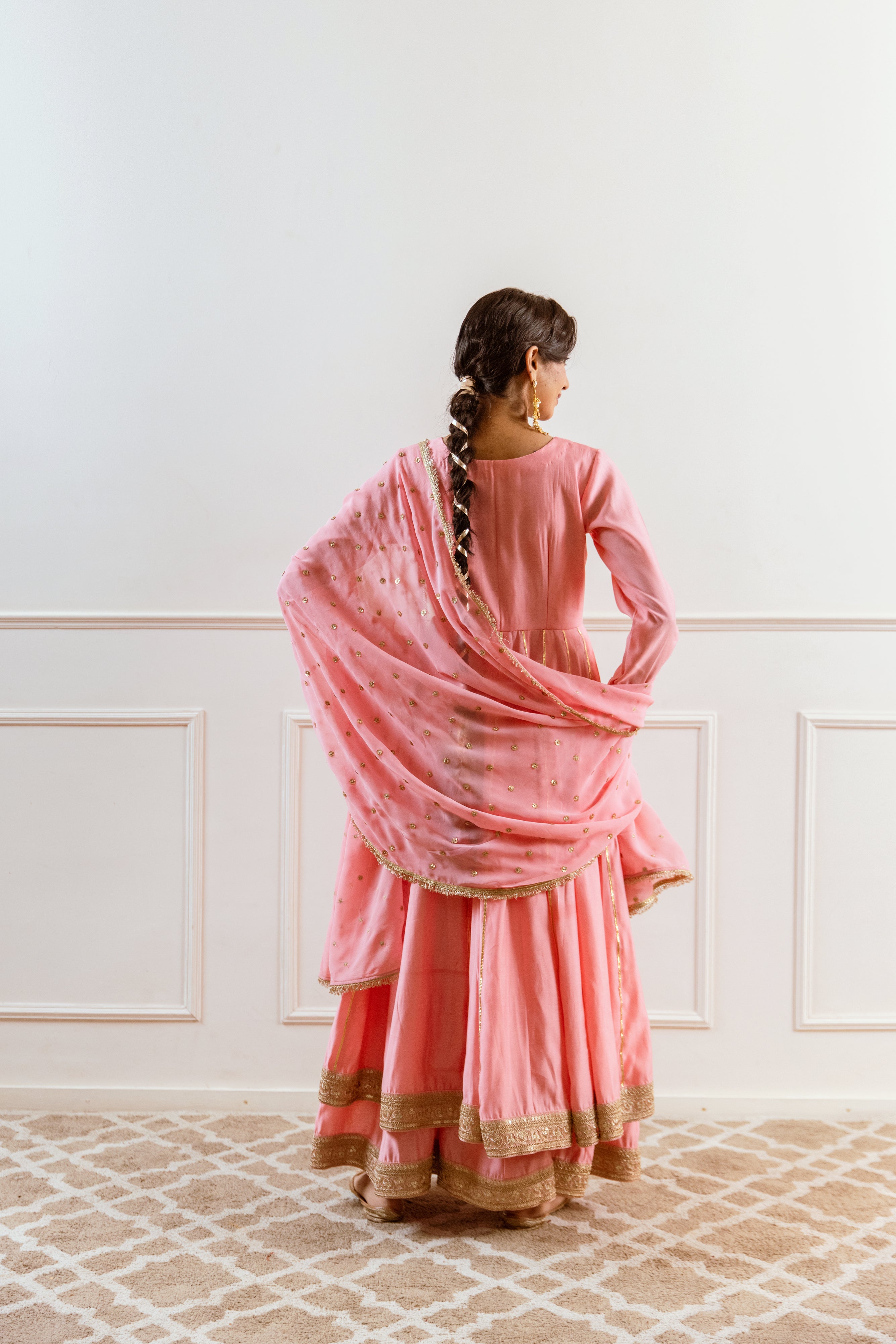 Salma Sitara Baby pink set