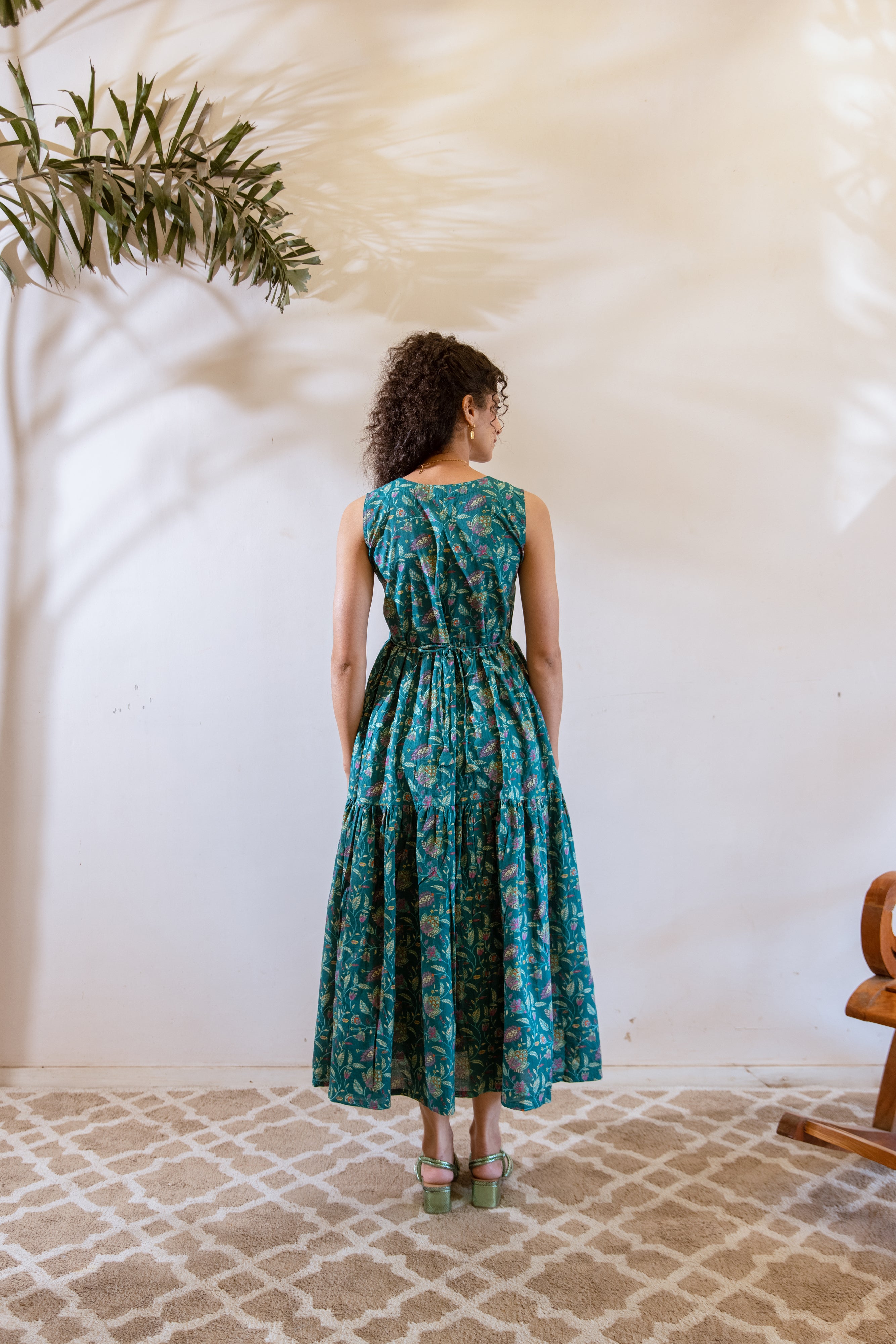 Bagh Green frill dress