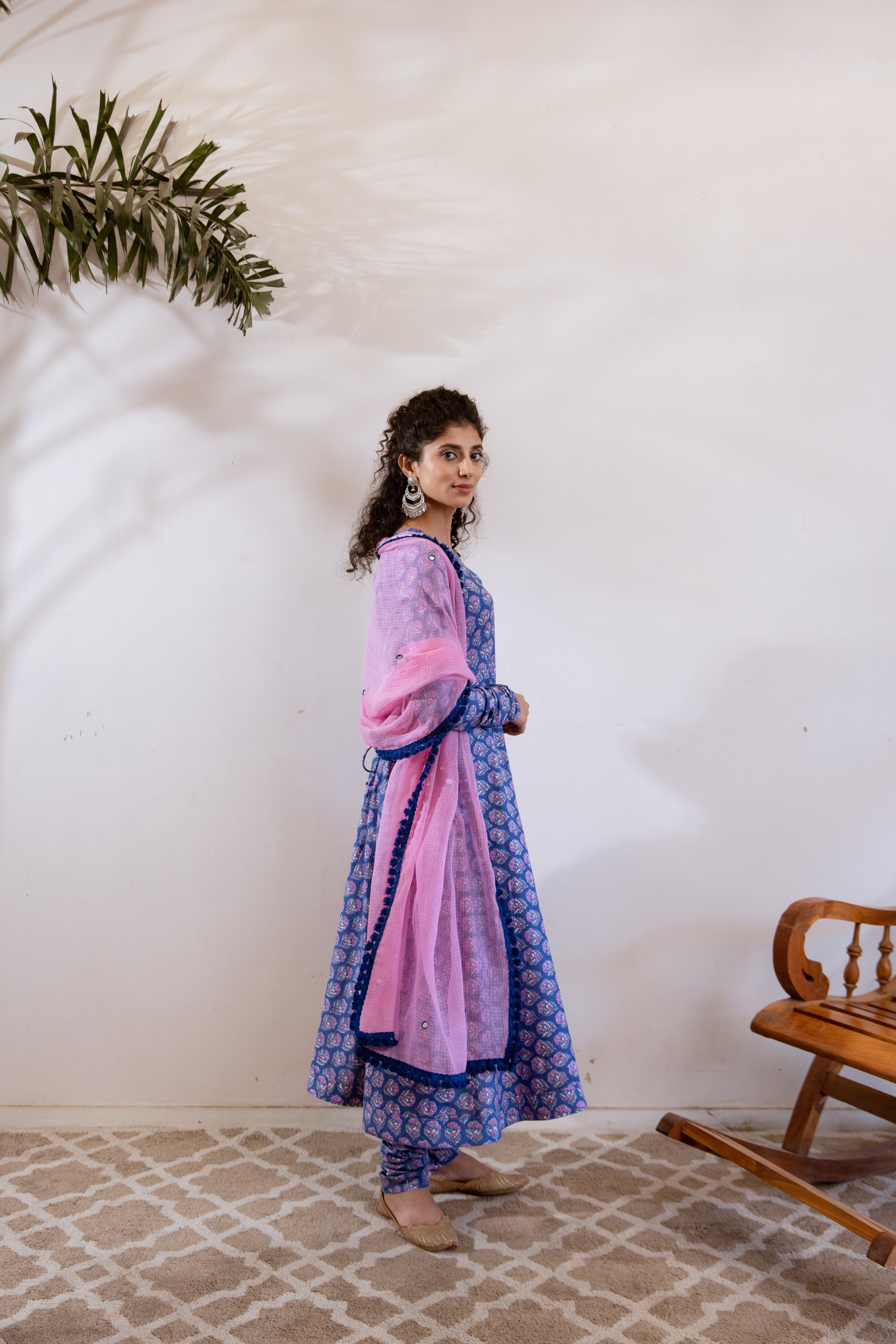 Bagh Blue Anarkali set