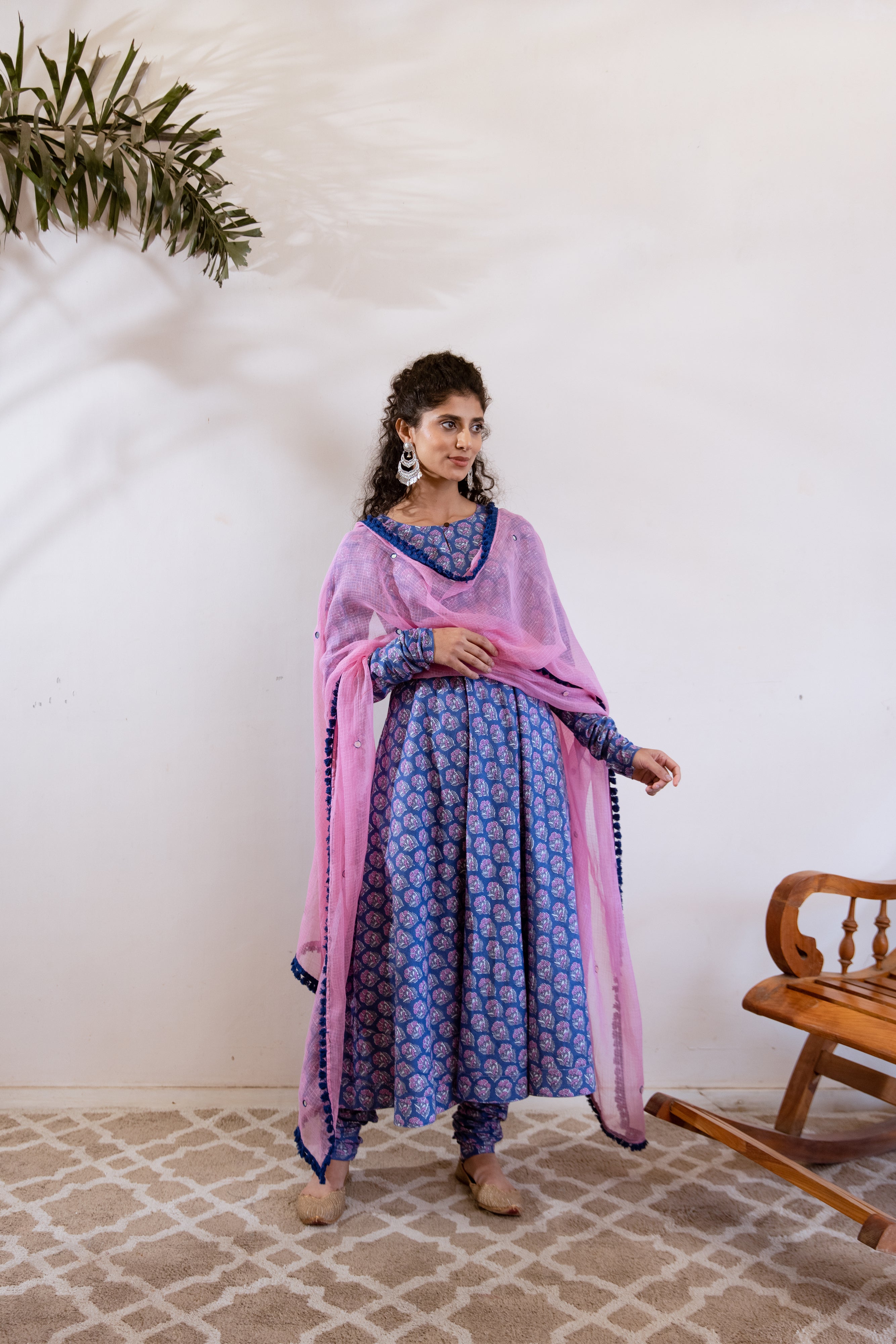 Bagh Blue Anarkali set