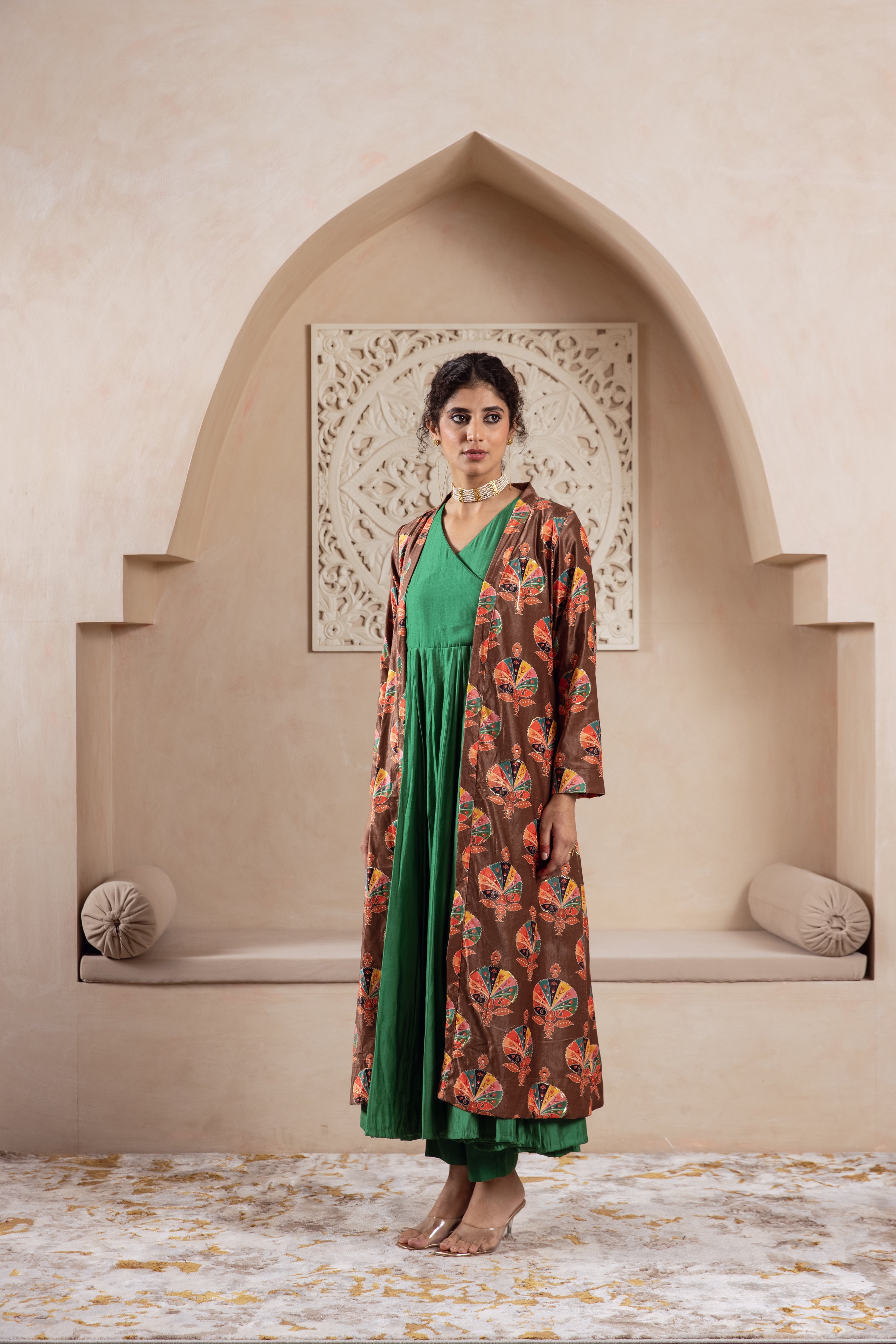 FIRGUN BROWN JACKET SET