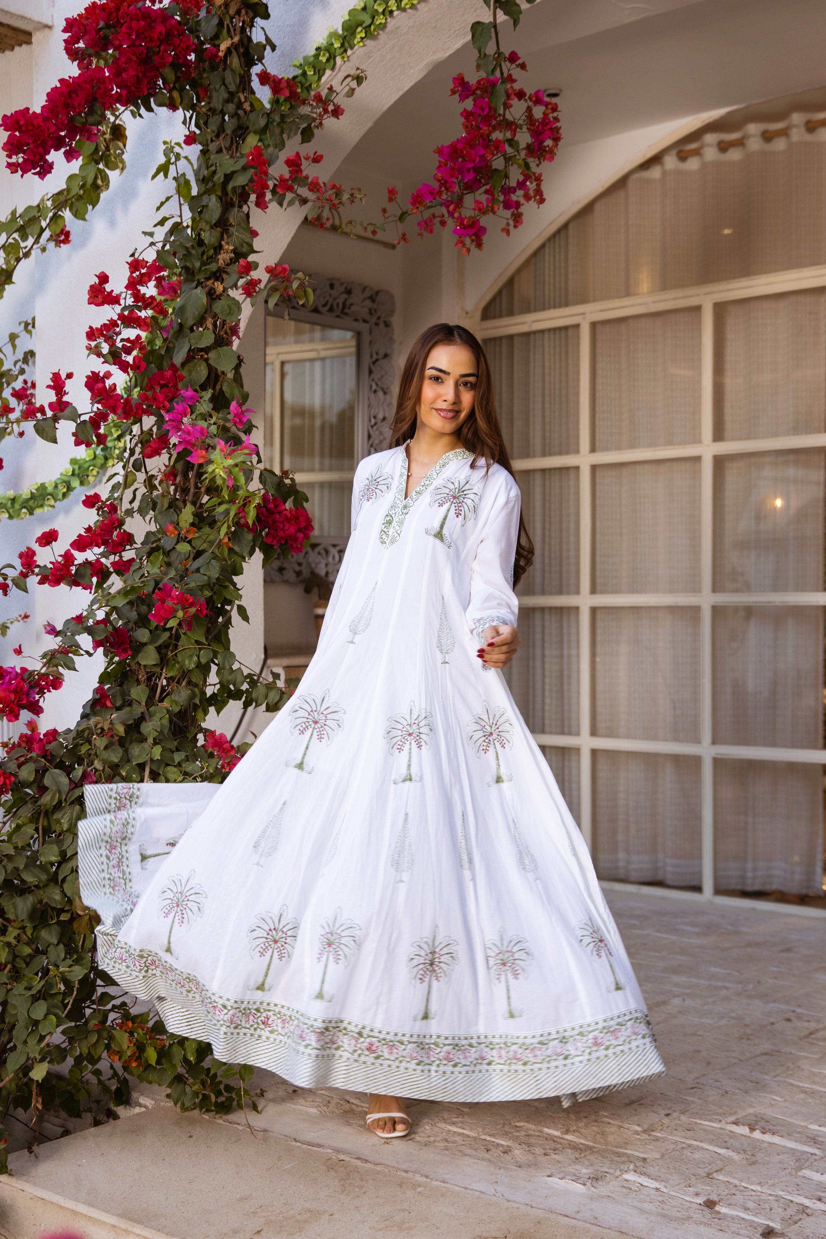 Picnic Palm Tree Kalidar Dress