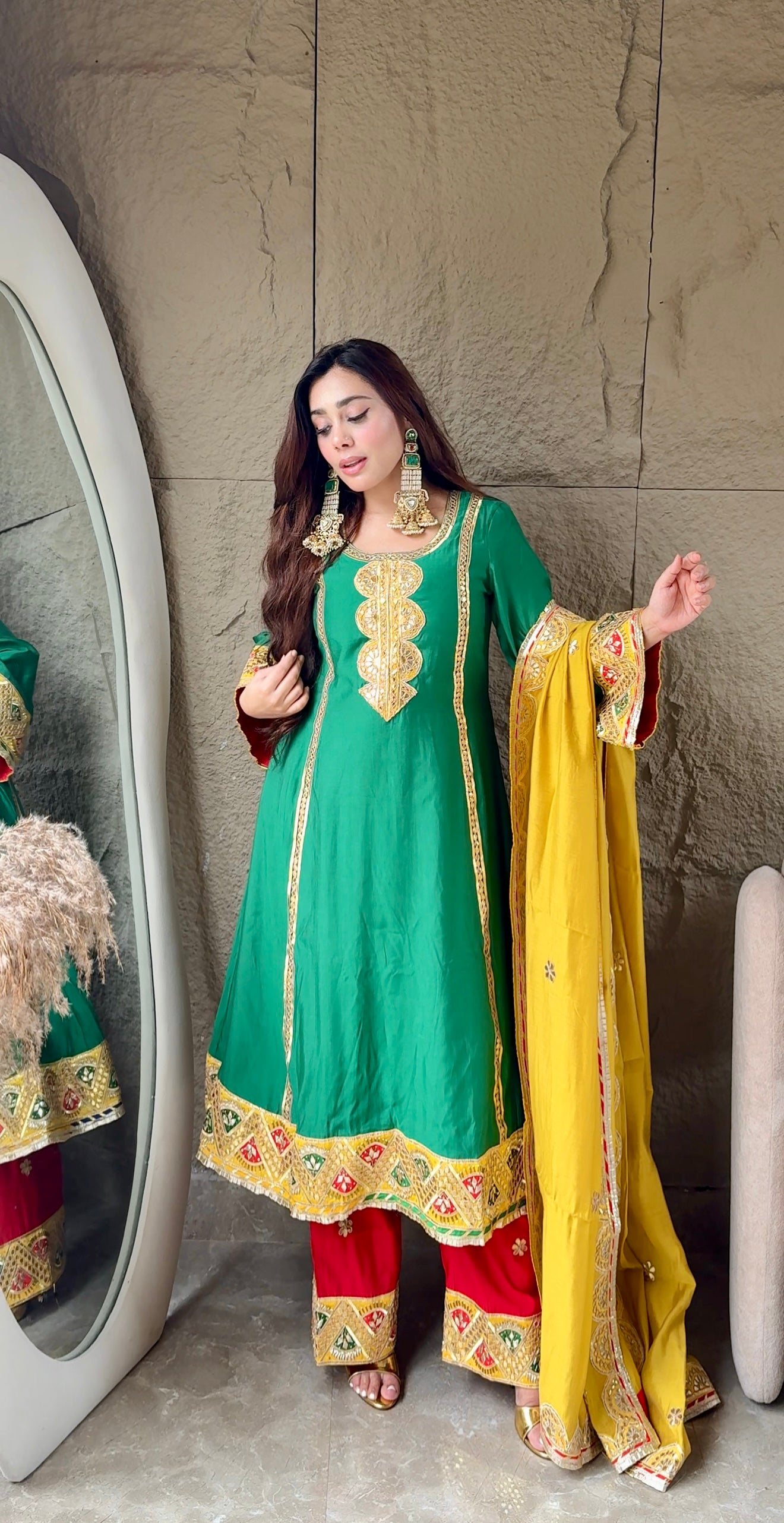 Salma Sitara Green set