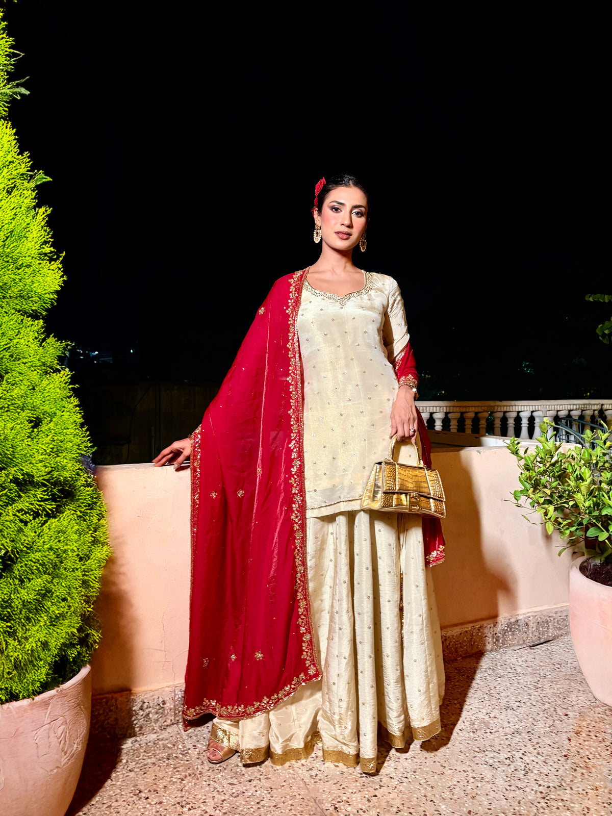 Golden lehenga set