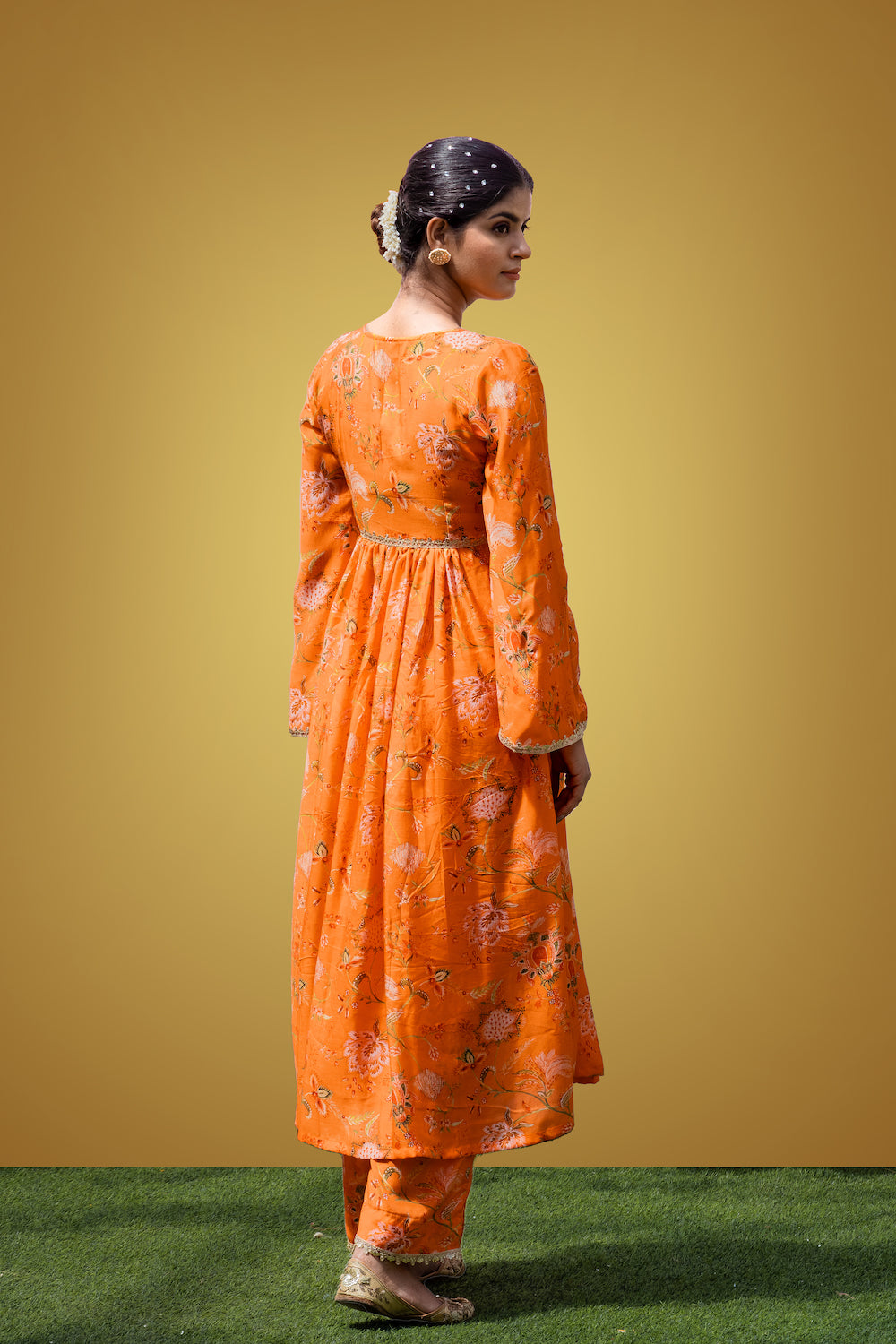 Mehfil Orange Twin Set