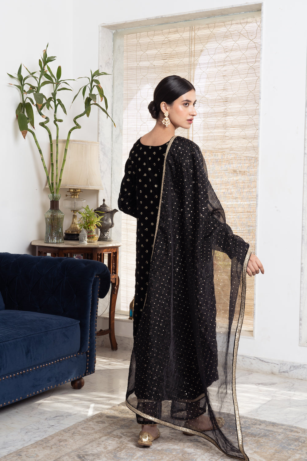 Khwabidah Black Kurta Set of 3