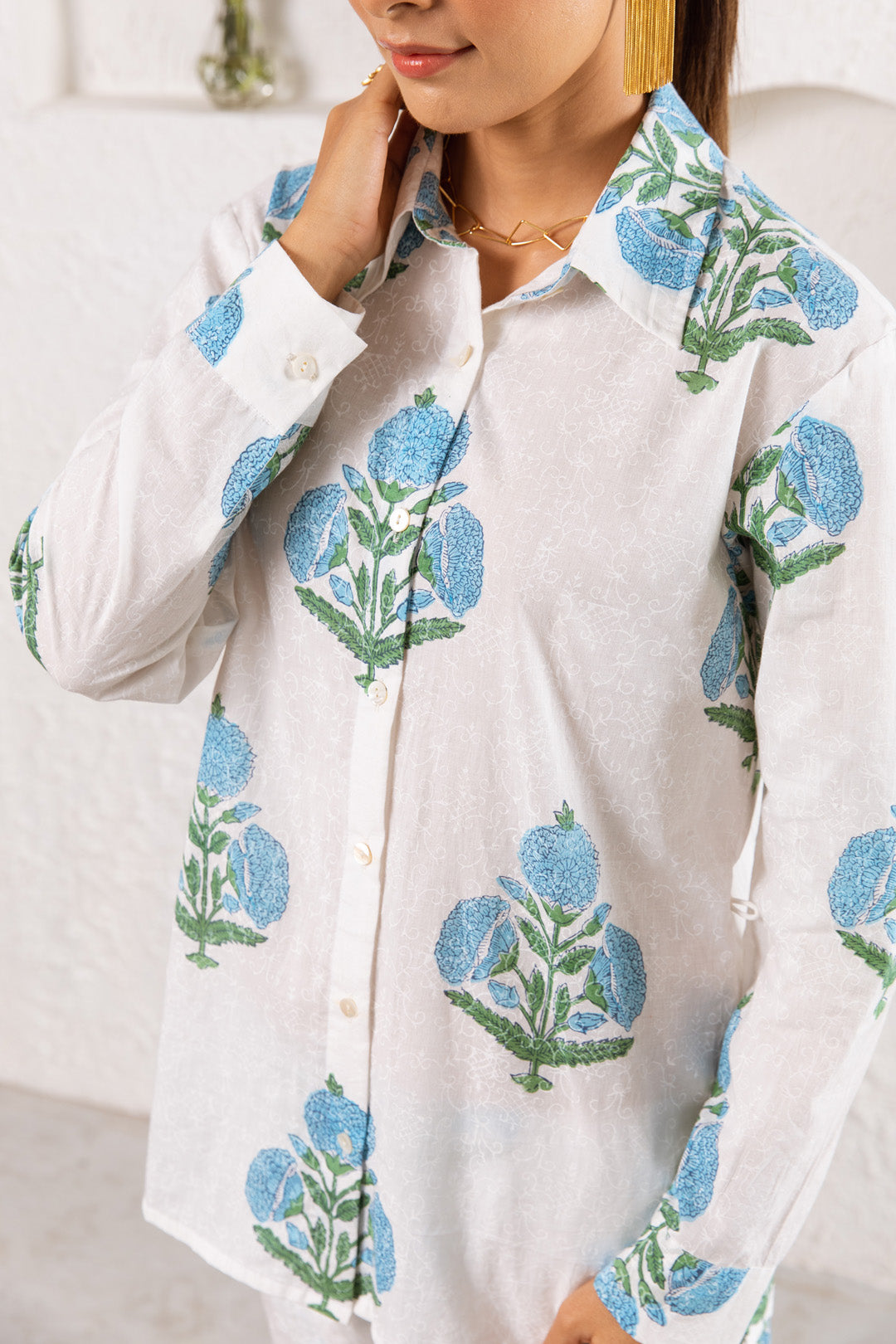 White Mughal Co-ord Set of 2