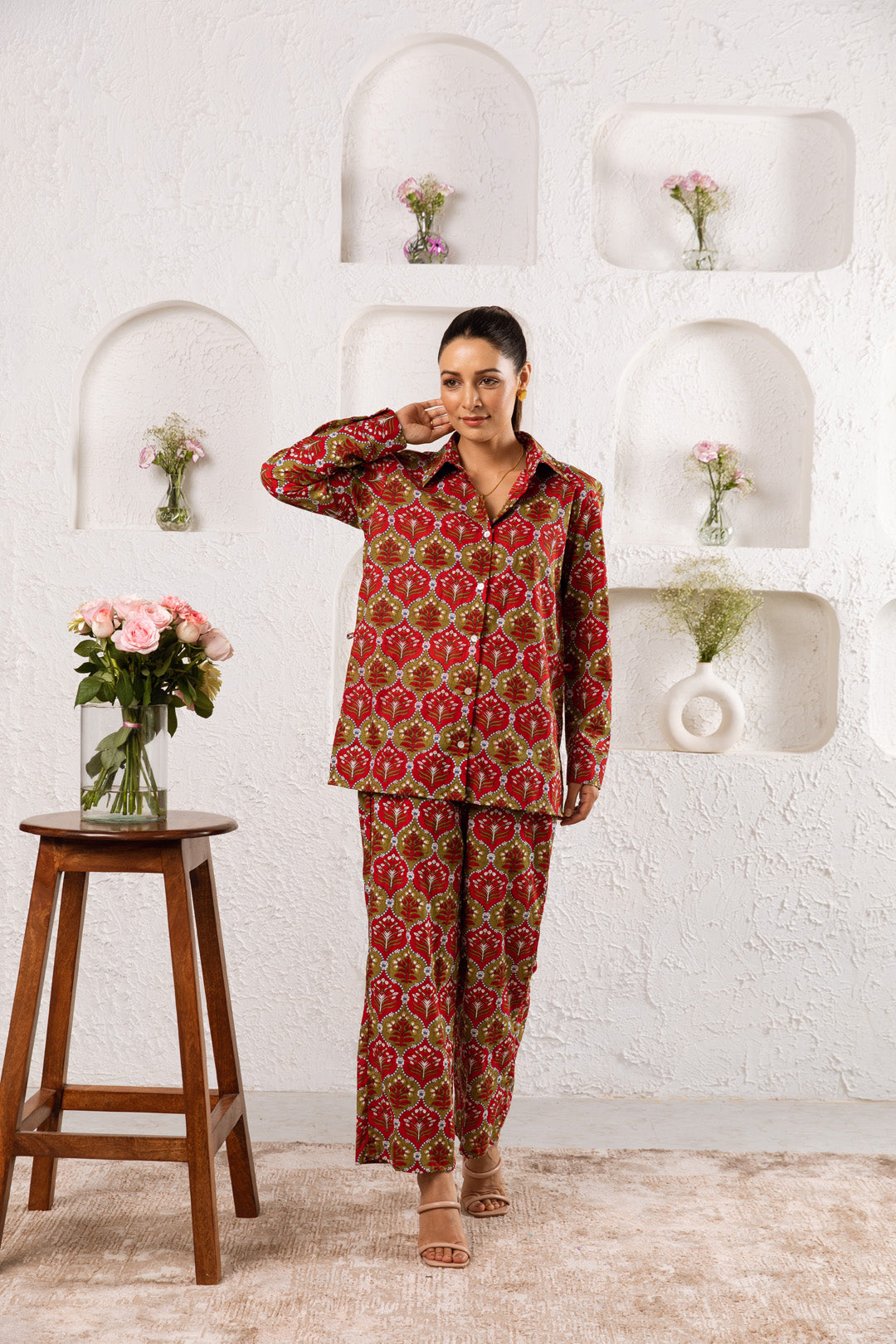 Mughal Red Co-ord Set of 2