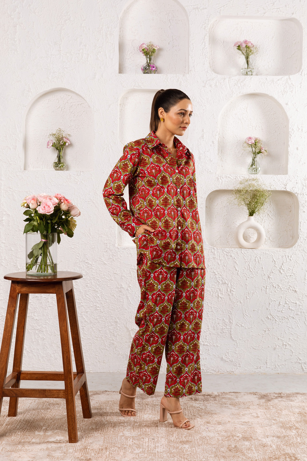 Mughal Red Co-ord Set of 2