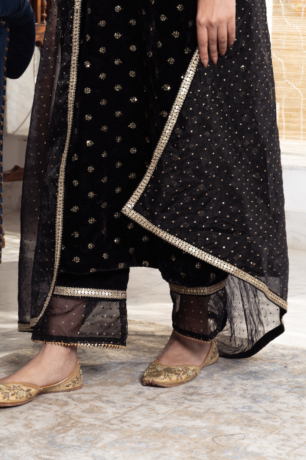 Khwabidah Black Kurta Set of 3