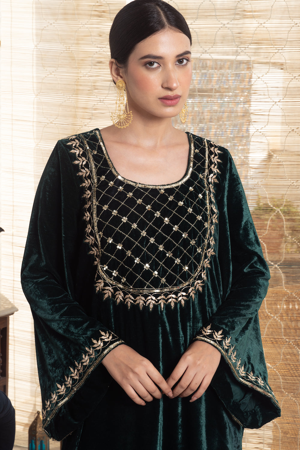 Khwabidah Bottle Green Ethnic Set 3