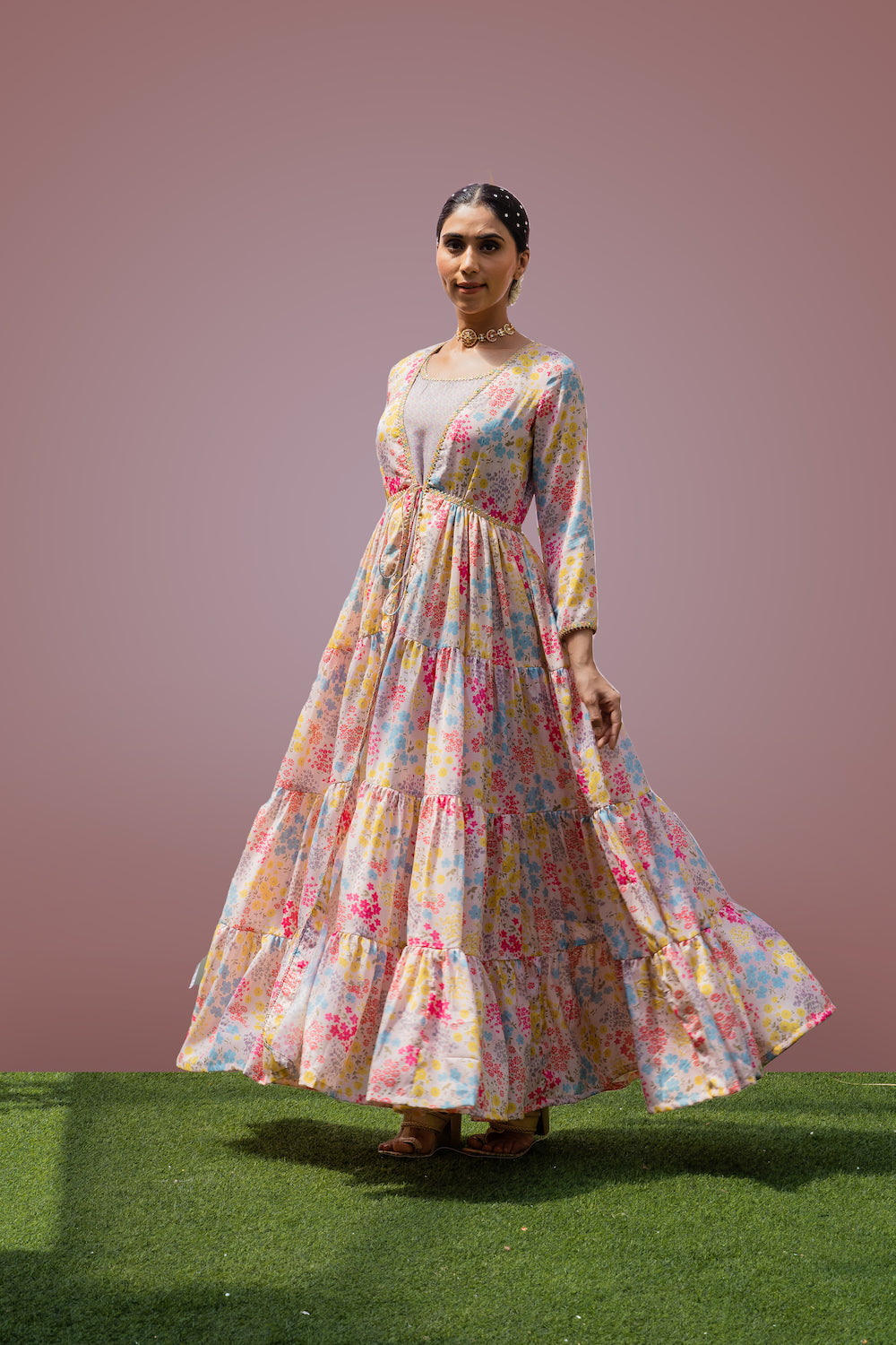 Mehfil Floral Jacket Set